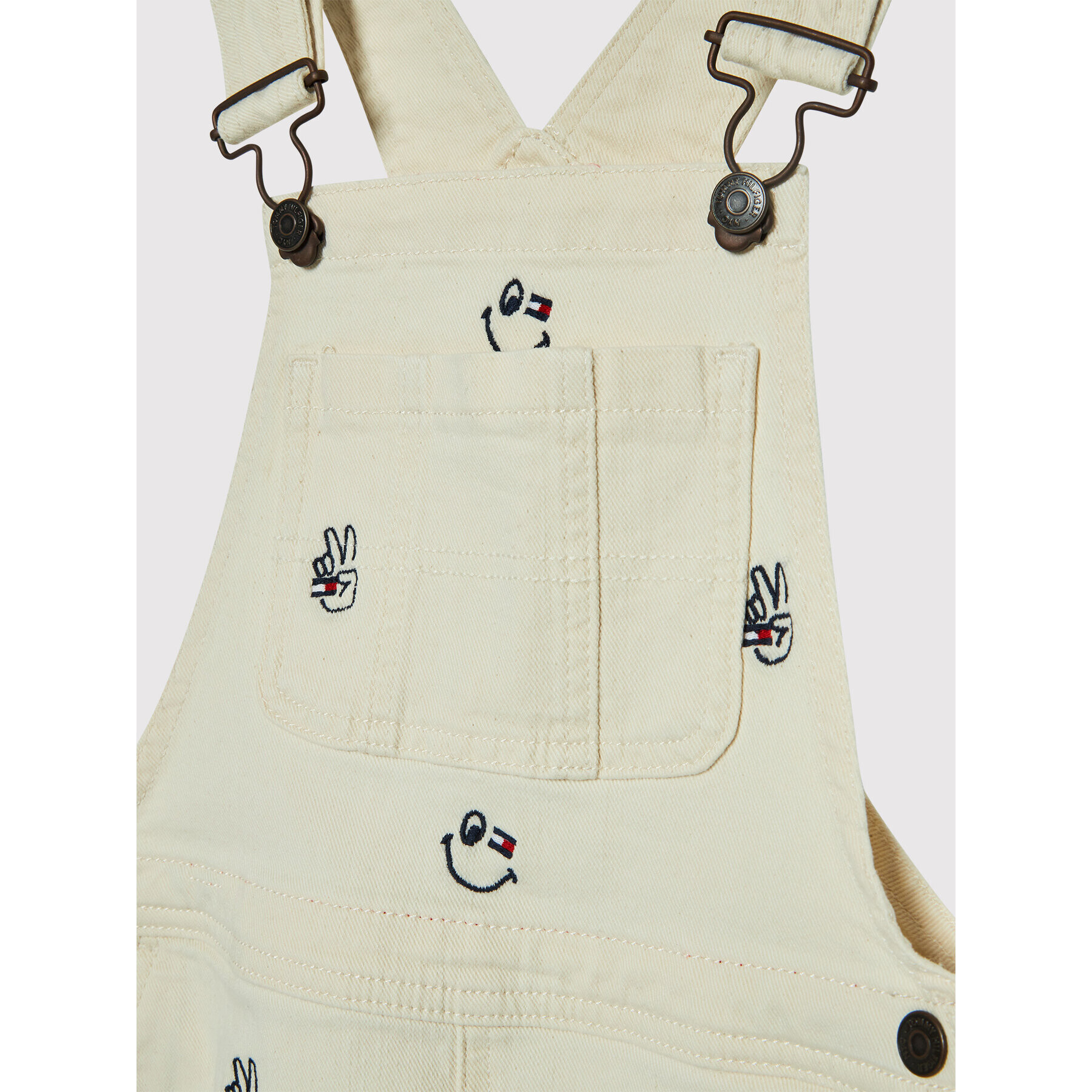 Tommy Hilfiger Ежедневна рокля Dungaree Critter KG0KG06231 M Бежов Regular Fit - Pepit.bg