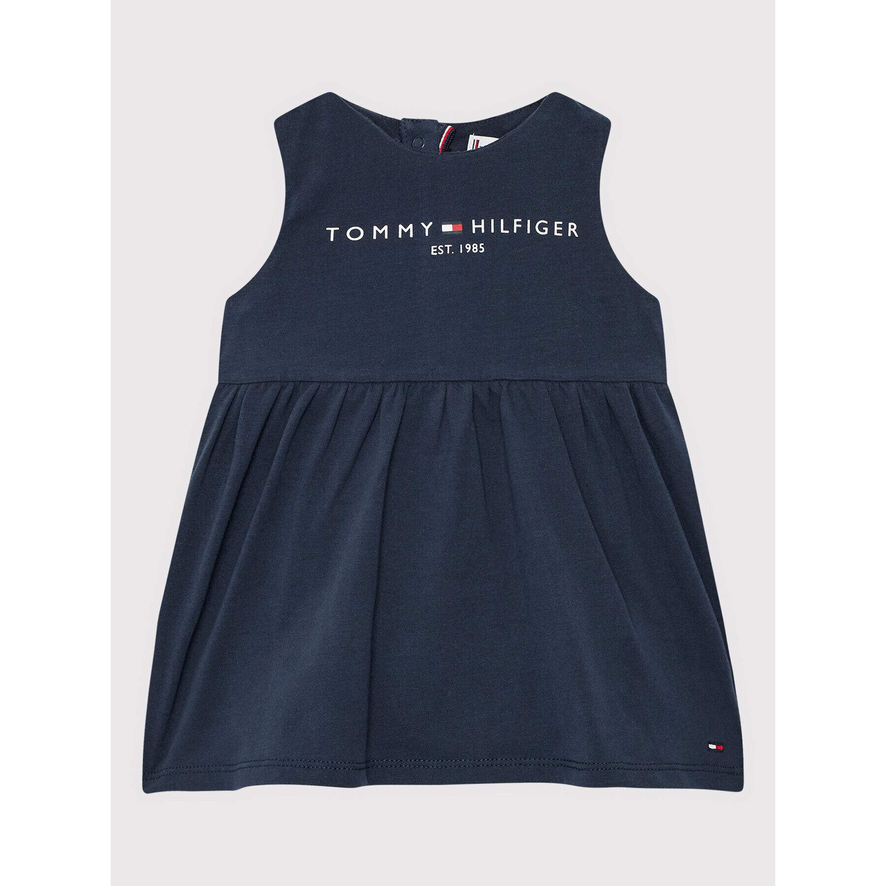 Tommy Hilfiger Ежедневна рокля Essential KN0KN01437 Тъмносин Regular Fit - Pepit.bg