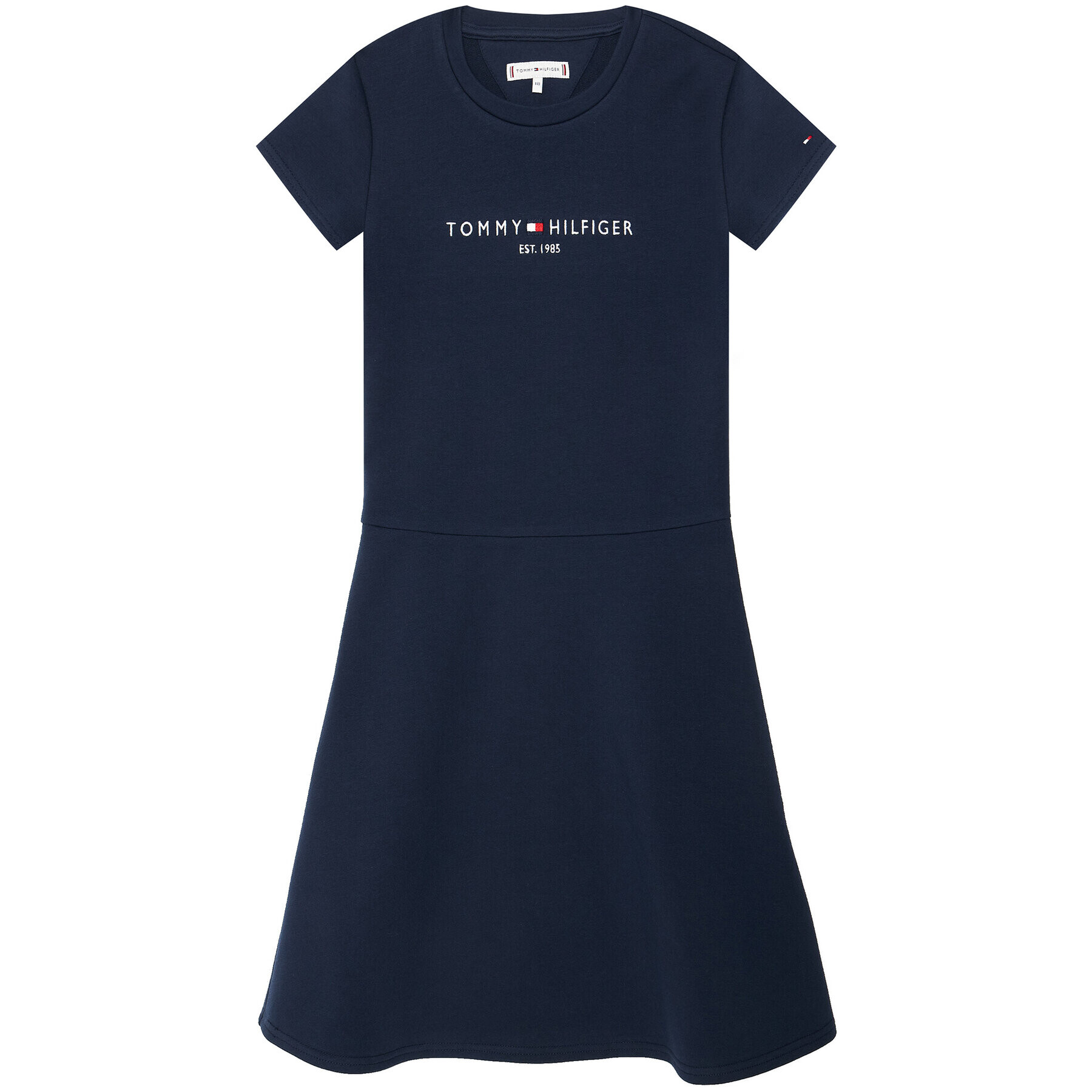 Tommy Hilfiger Ежедневна рокля Essential Skater KG0KG05789 M Тъмносин Regular Fit - Pepit.bg