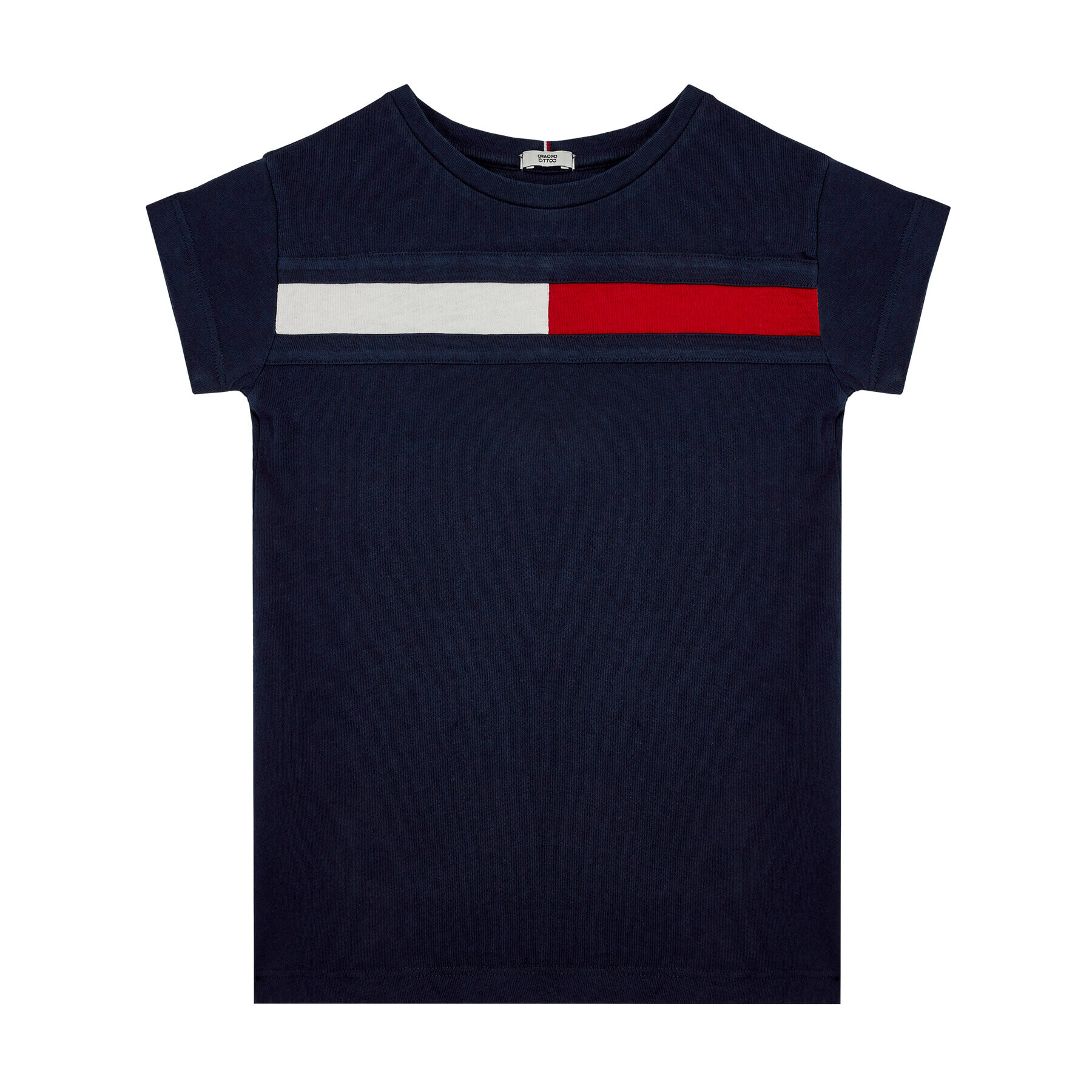 Tommy Hilfiger Ежедневна рокля Flag Jersey KG0KG05159 M Тъмносин Regular Fit - Pepit.bg