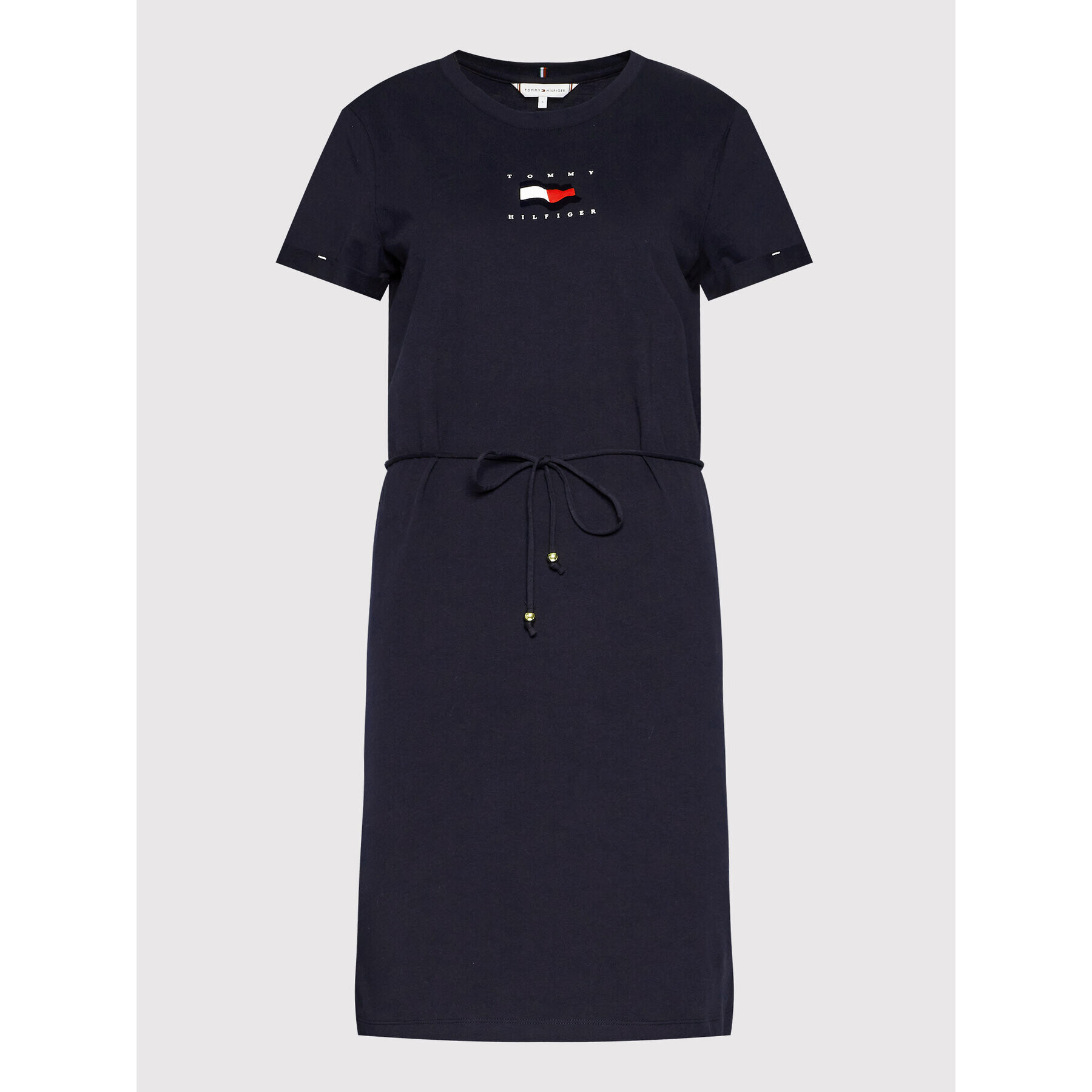 Tommy Hilfiger Ежедневна рокля Flock Flag WW0WW33505 Тъмносин Regular Fit - Pepit.bg