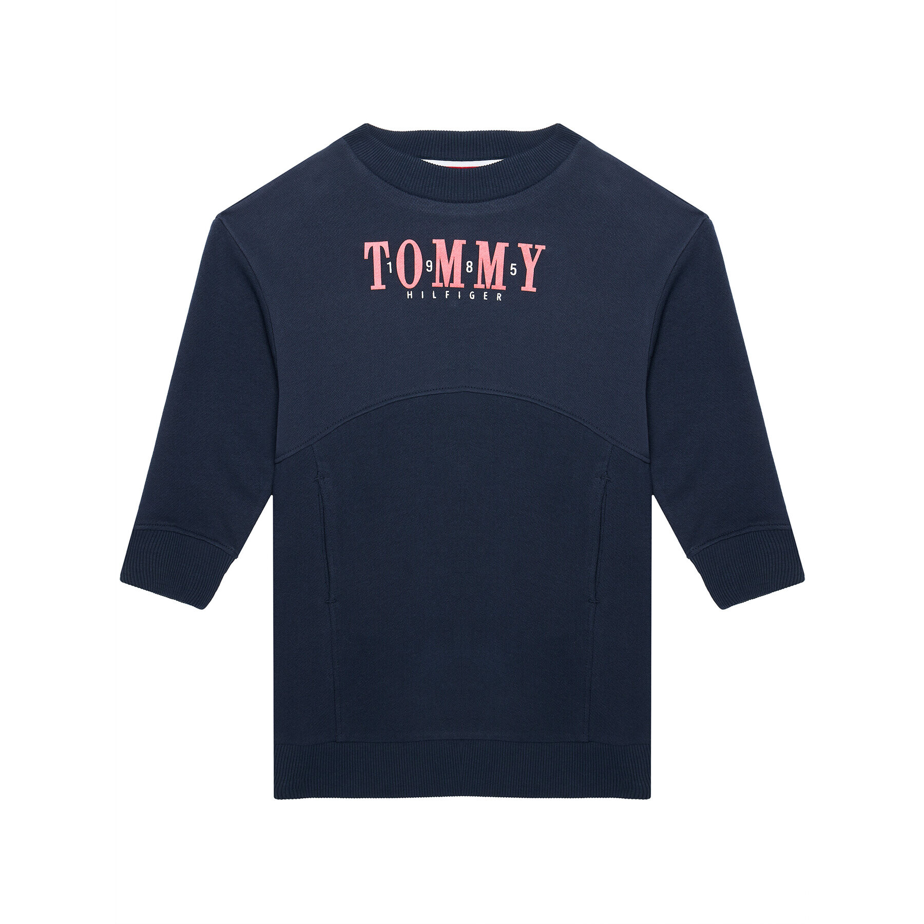 Tommy Hilfiger Ежедневна рокля Graphic Sweat KG0KG05926 M Тъмносин Regular Fit - Pepit.bg