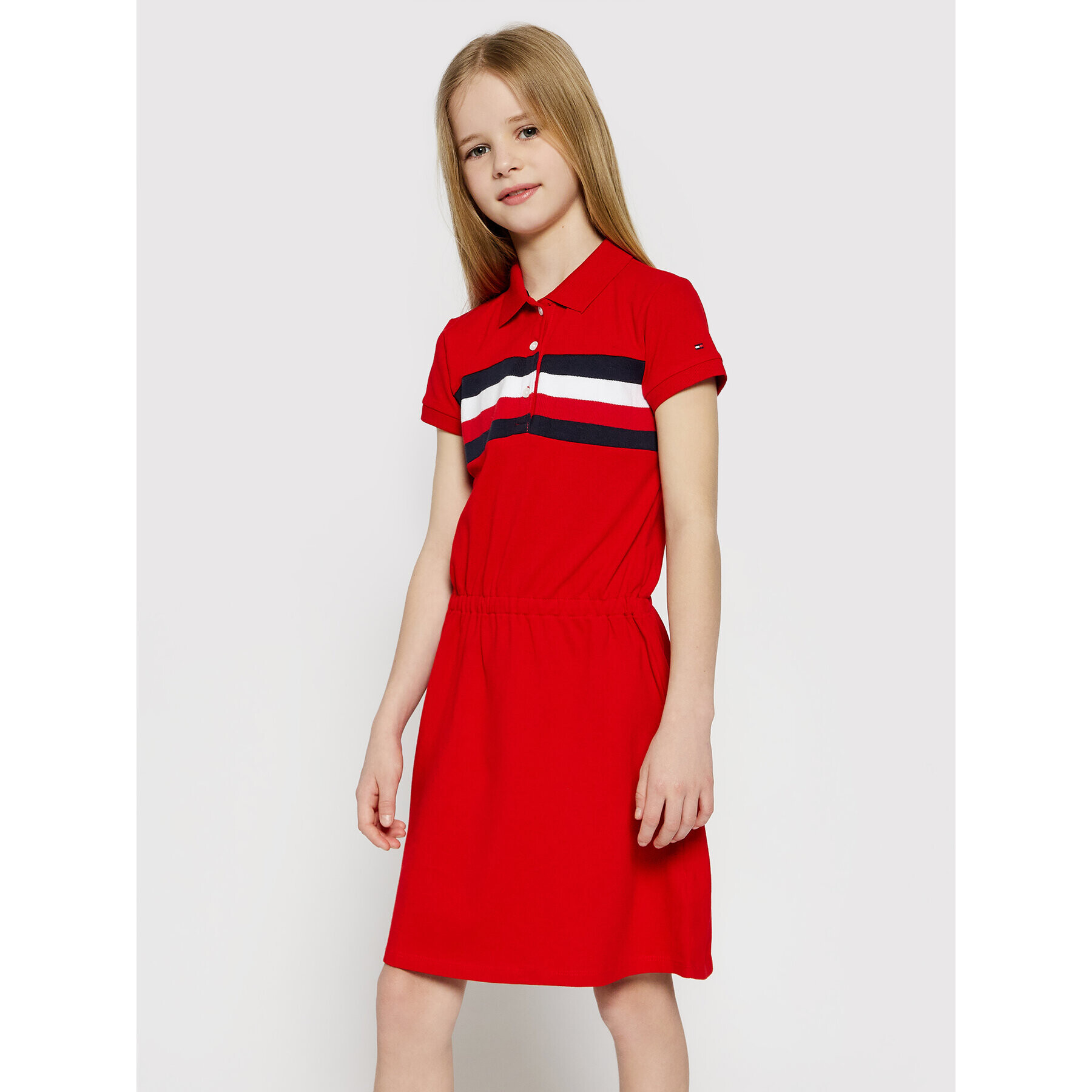 Tommy Hilfiger Ежедневна рокля KG0KG05637 D Червен Regular Fit - Pepit.bg