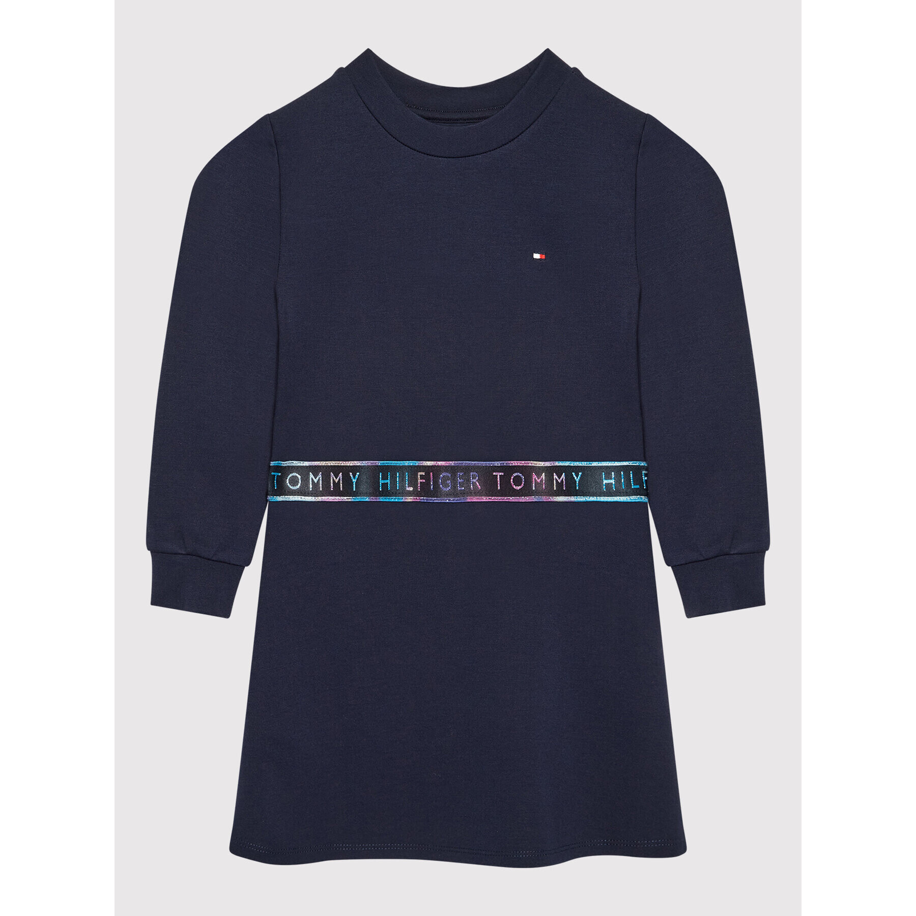 Tommy Hilfiger Ежедневна рокля Punto Tape KG0KG06146 M Тъмносин Regular Fit - Pepit.bg