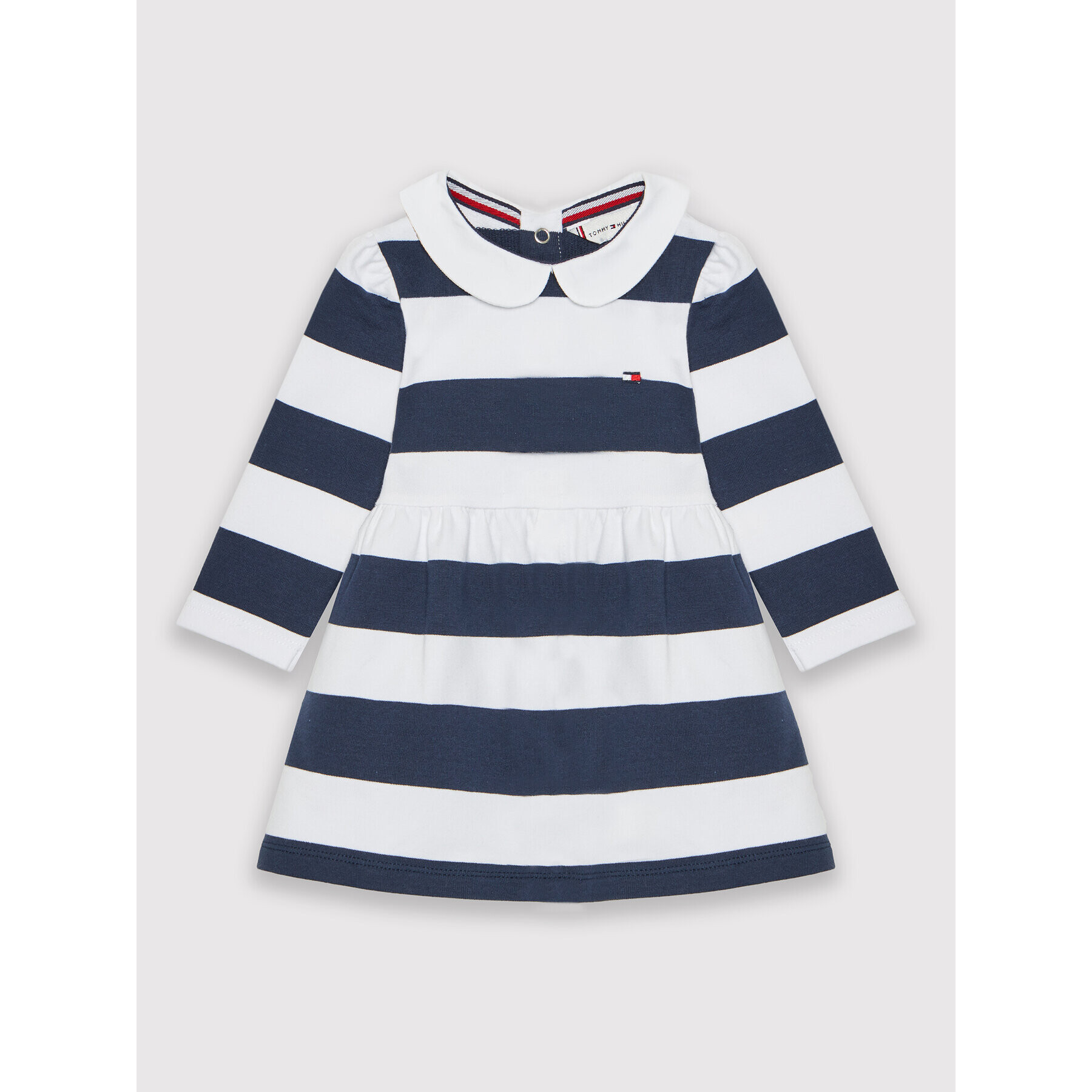 Tommy Hilfiger Ежедневна рокля Rugby Stripe KN0KN01237 Тъмносин Regular Fit - Pepit.bg