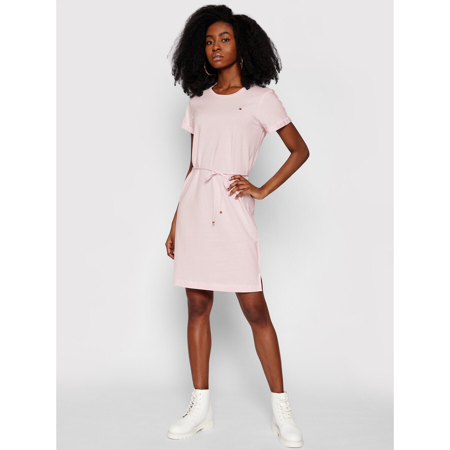 Tommy Hilfiger Ежедневна рокля Shift WW0WW27812 Розов Regular Fit - Pepit.bg