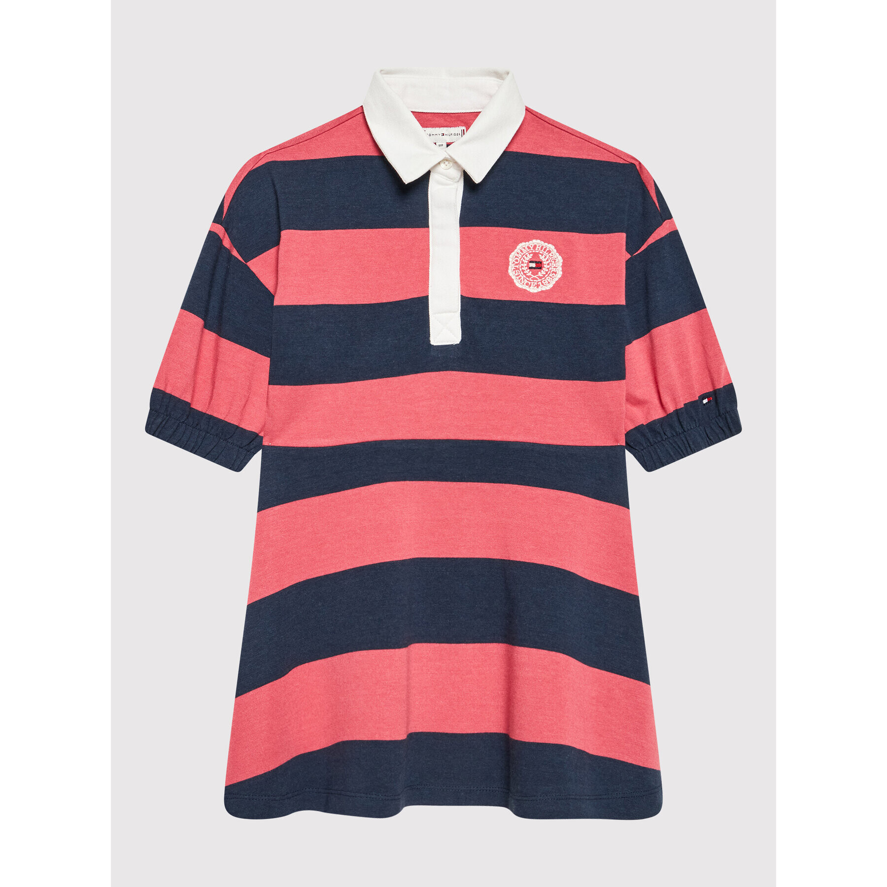 Tommy Hilfiger Ежедневна рокля Tiny Varsity Rugby KG0KG06265 D Розов Regular Fit - Pepit.bg