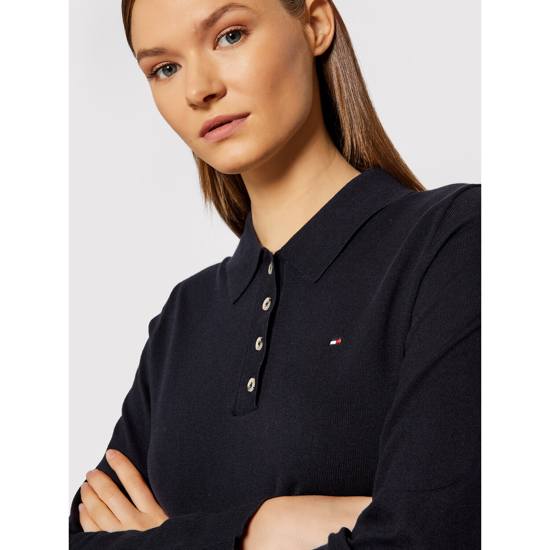 Tommy Hilfiger Ежедневна рокля WW0WW31476 Тъмносин Regular Fit - Pepit.bg