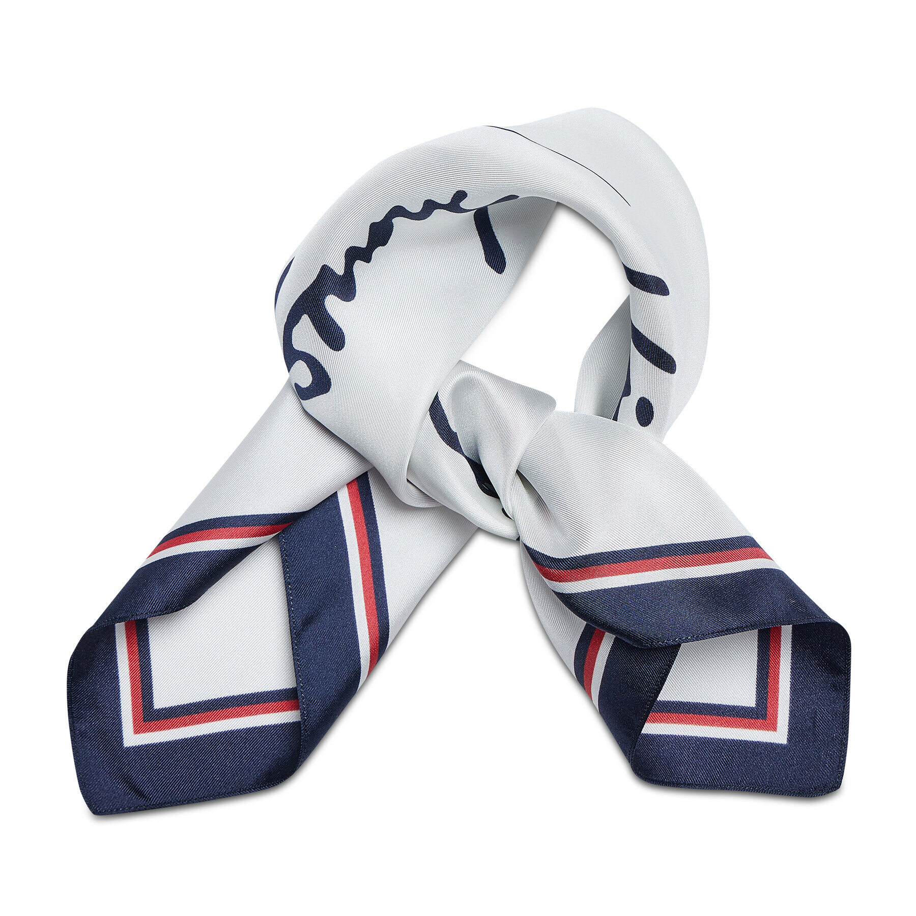 Tommy Hilfiger Фишу Iconic AW0AW11684 Бял - Pepit.bg