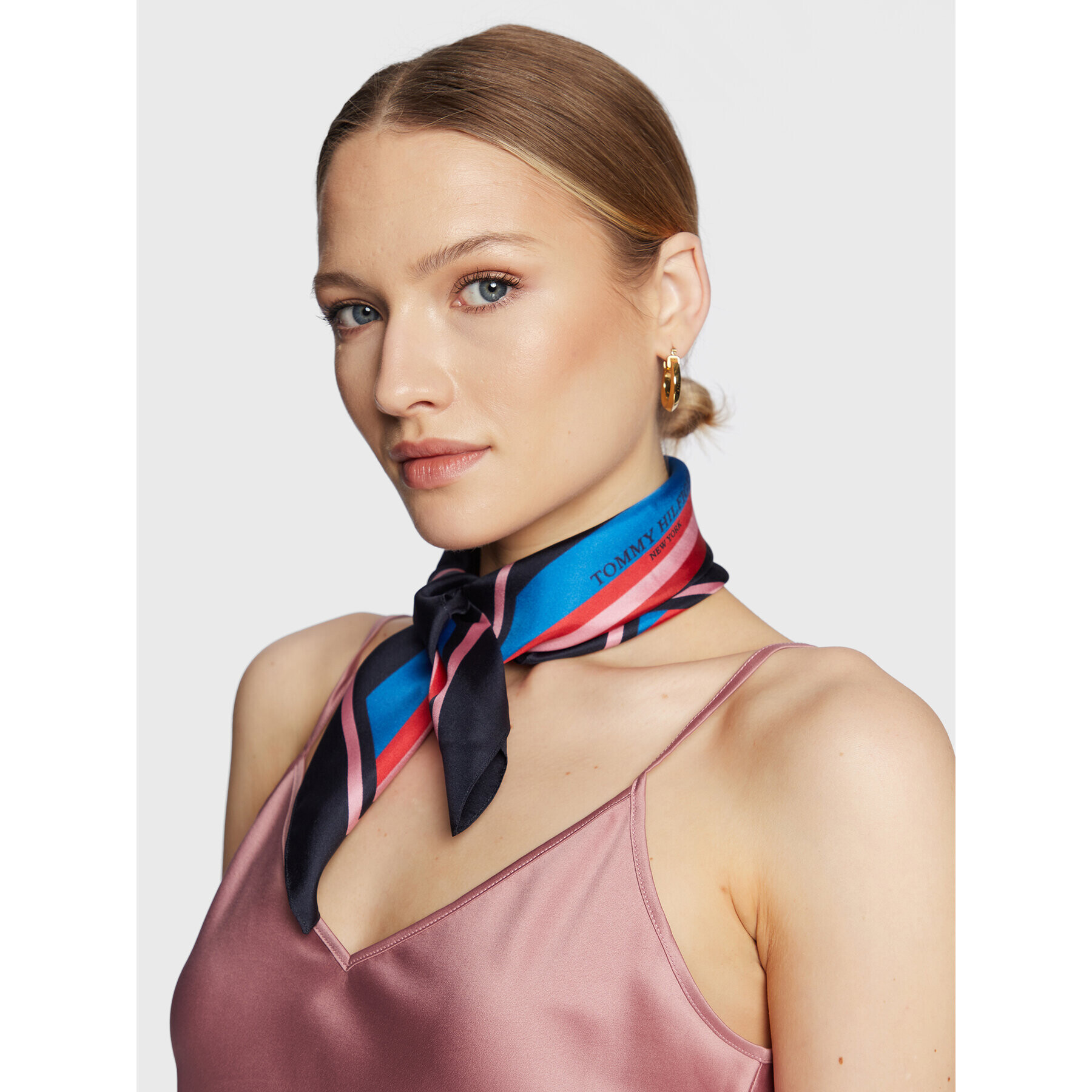 Tommy Hilfiger Фишу Spring Fresh AW0AW14355 Тъмносин - Pepit.bg