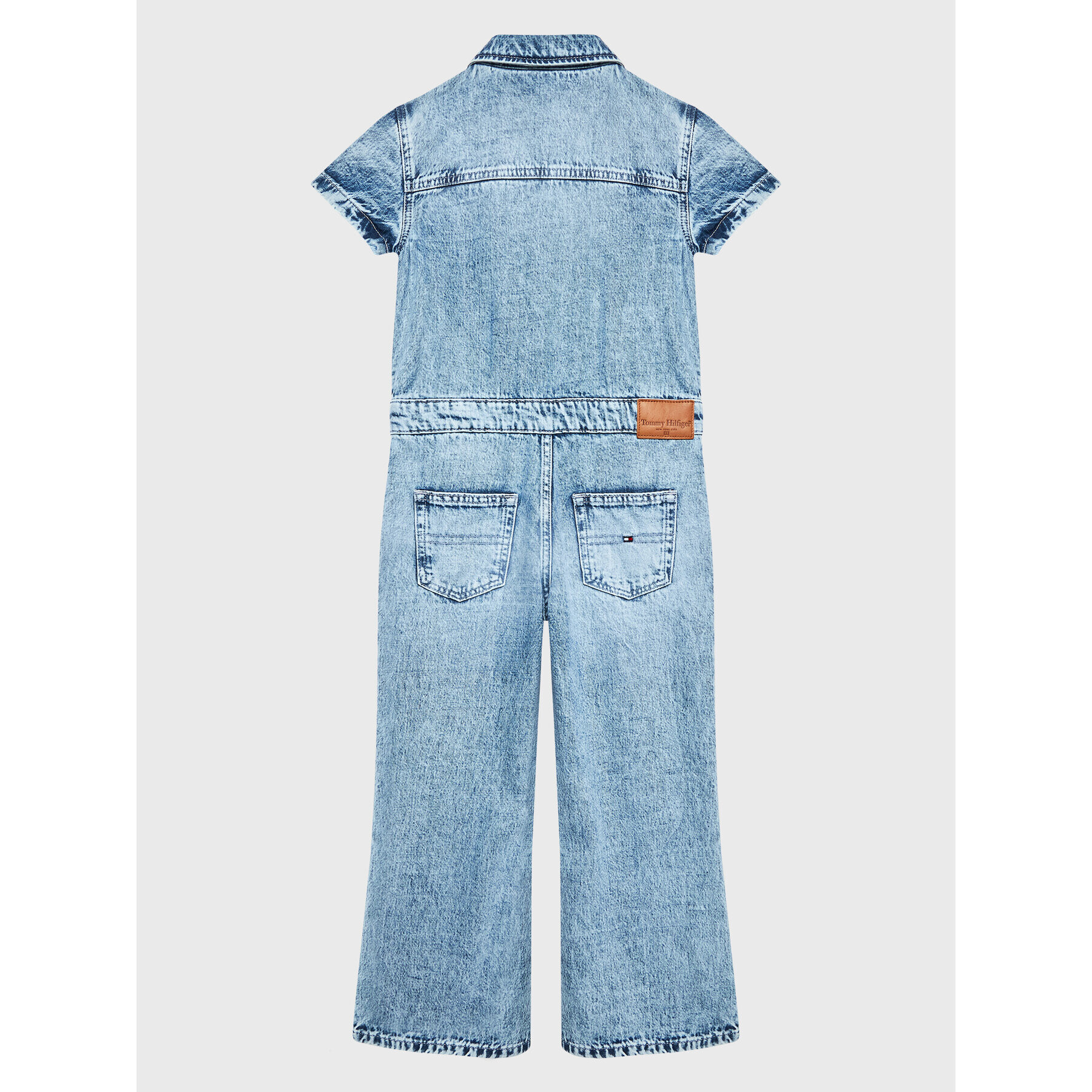 Tommy Hilfiger Гащеризон Soft Denim Overall KG0KG06746 Син Regular Fit - Pepit.bg