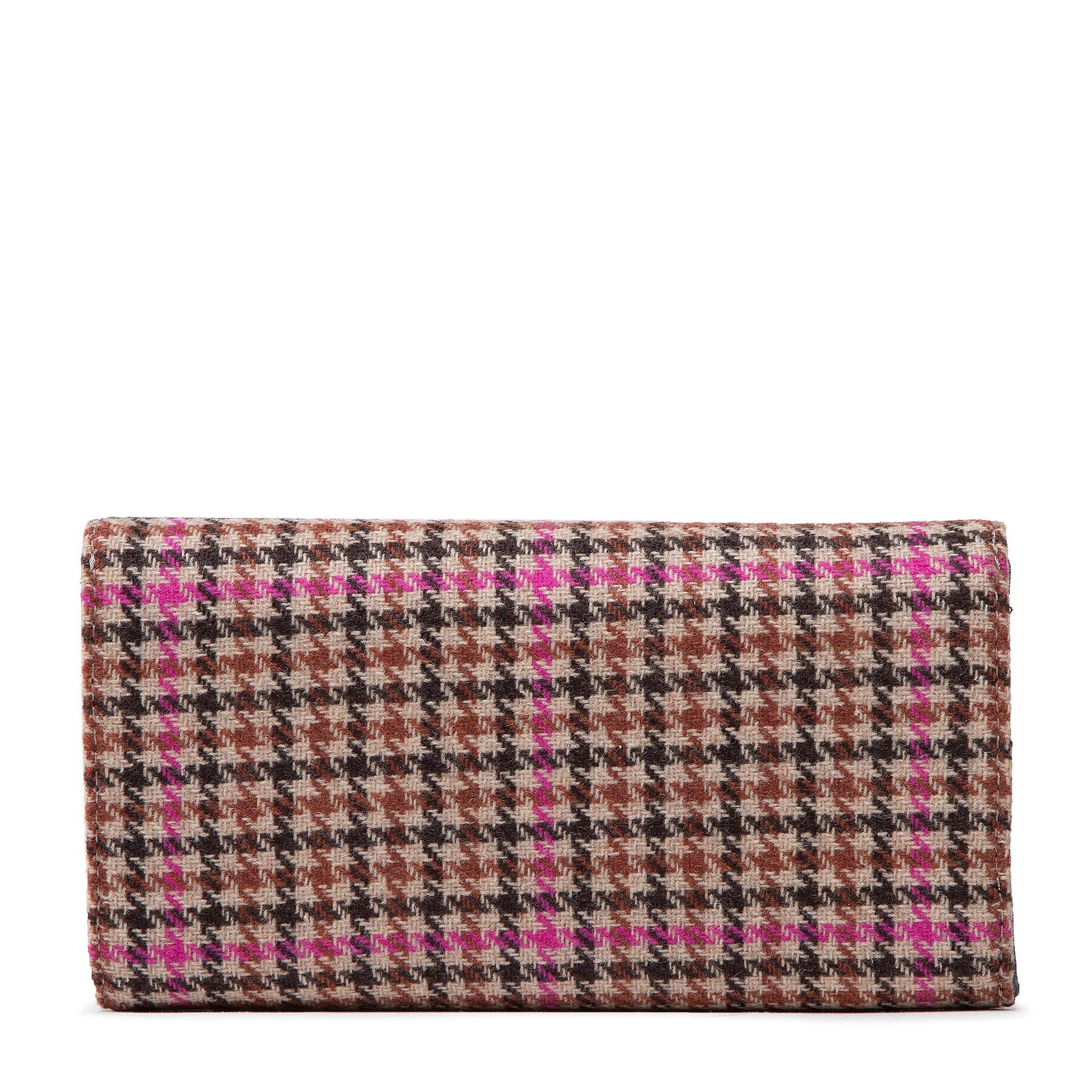 Tommy Hilfiger Голям дамски портфейл Life Large Wallet Check AW0AW13642 Кафяв - Pepit.bg