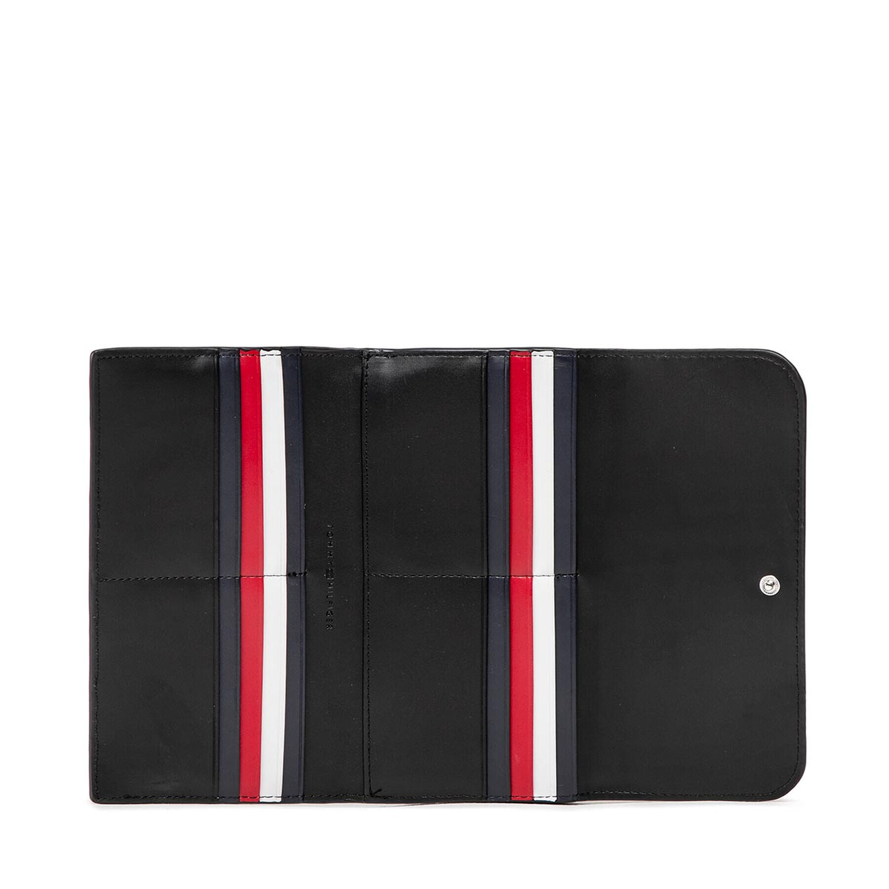 Tommy Hilfiger Голям дамски портфейл Th Element Large Flap Wallet AW0AW13663 Черен - Pepit.bg