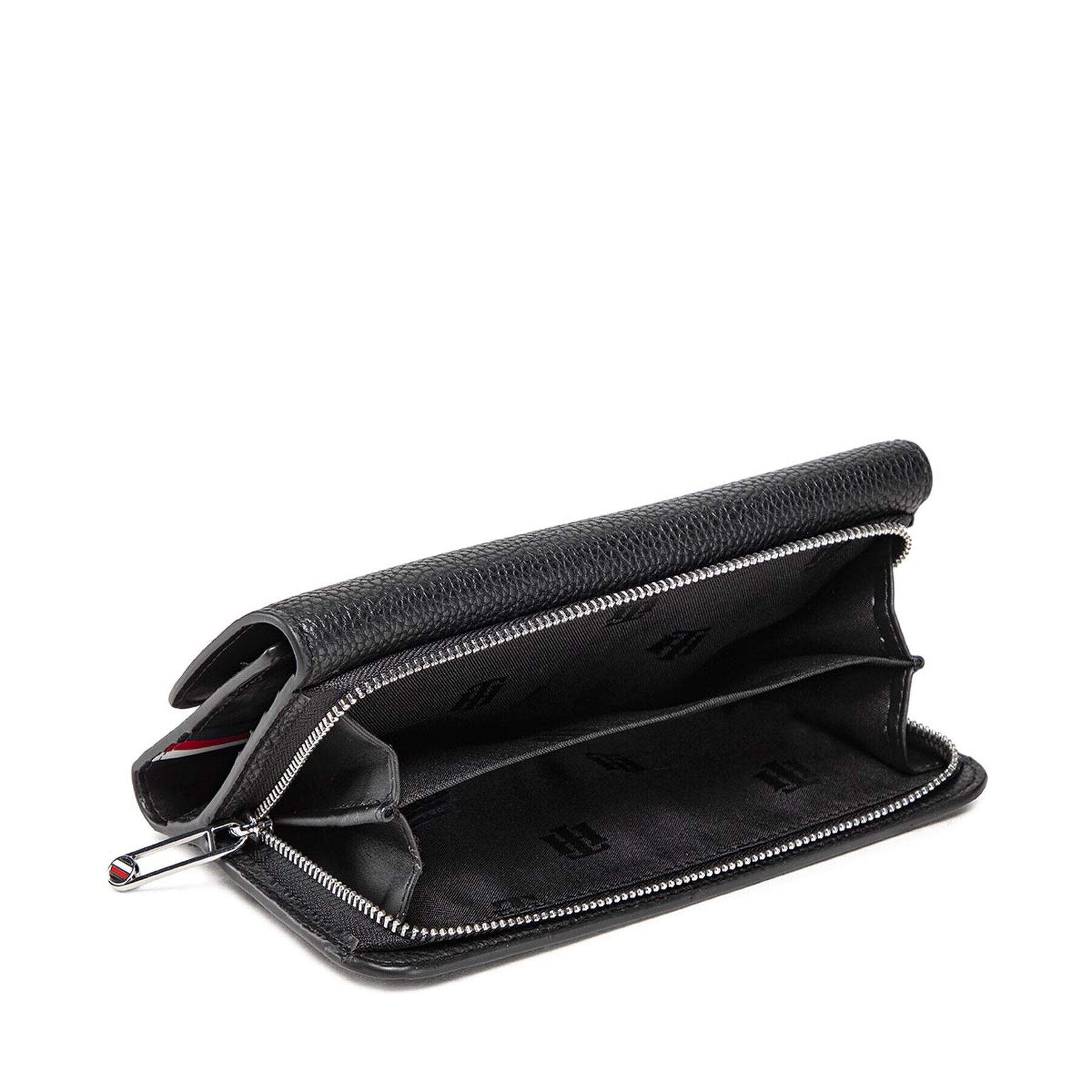 Tommy Hilfiger Голям дамски портфейл Th Element Large Flap Wallet AW0AW13663 Черен - Pepit.bg