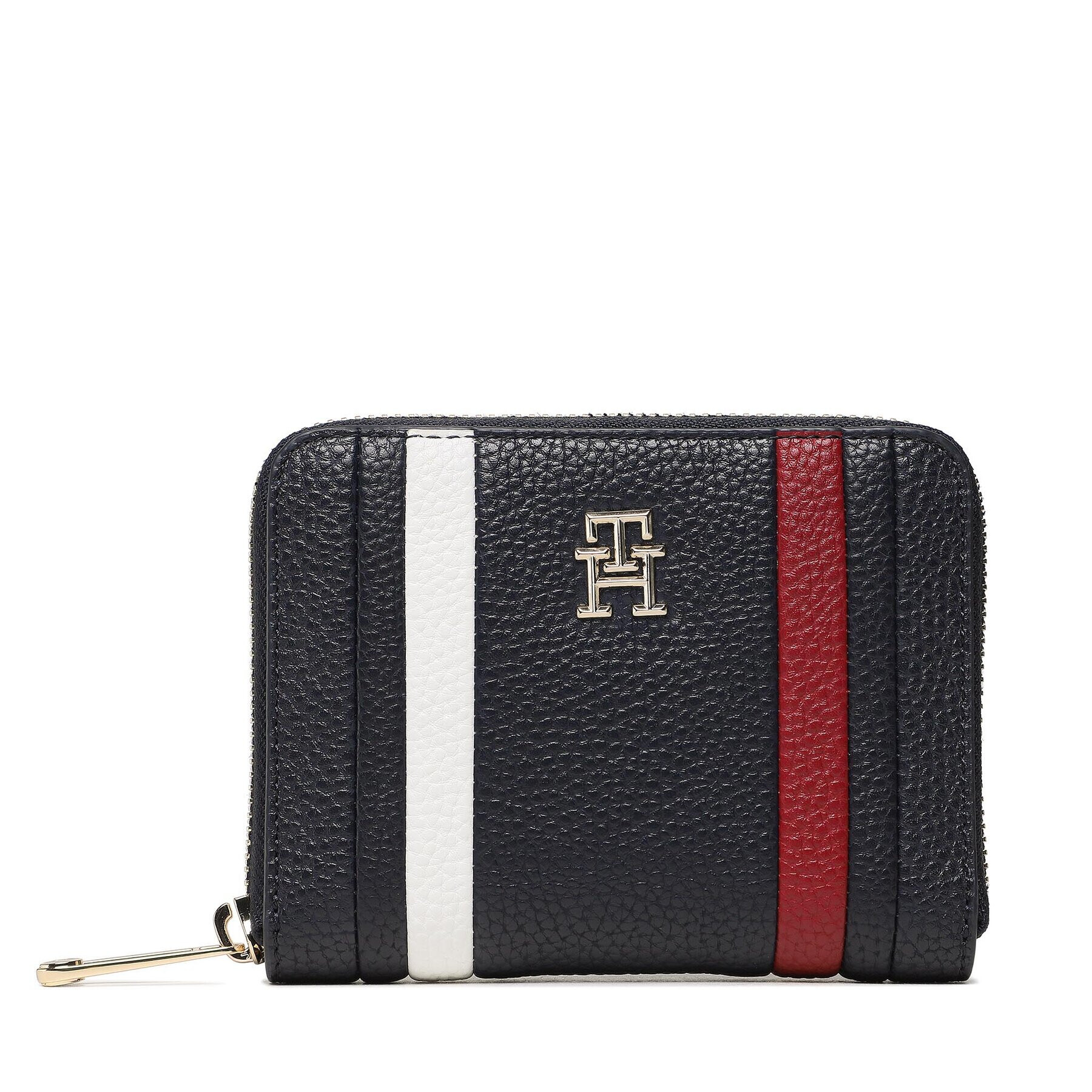 Tommy Hilfiger Голям дамски портфейл Th Emblem Med Za Corp AW0AW15118 Тъмносин - Pepit.bg