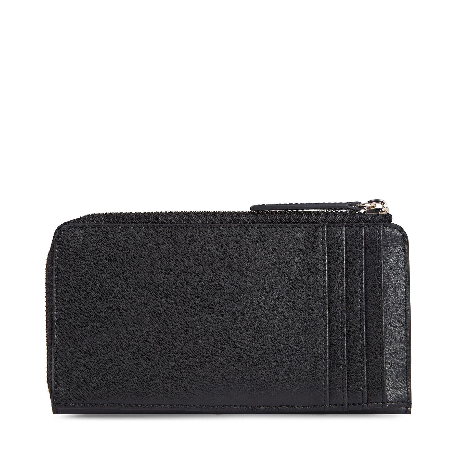 Tommy Hilfiger Голям дамски портфейл Th Feminine Large Slim Wallet AW0AW14890 Черен - Pepit.bg