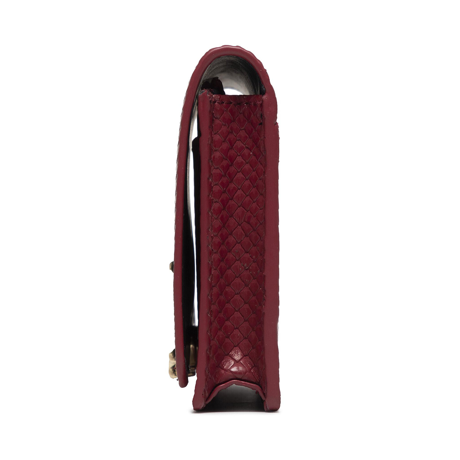 Tommy Hilfiger Голям дамски портфейл Th Lock Med Flap Wallet Snake AW0AW10532 Бордо - Pepit.bg