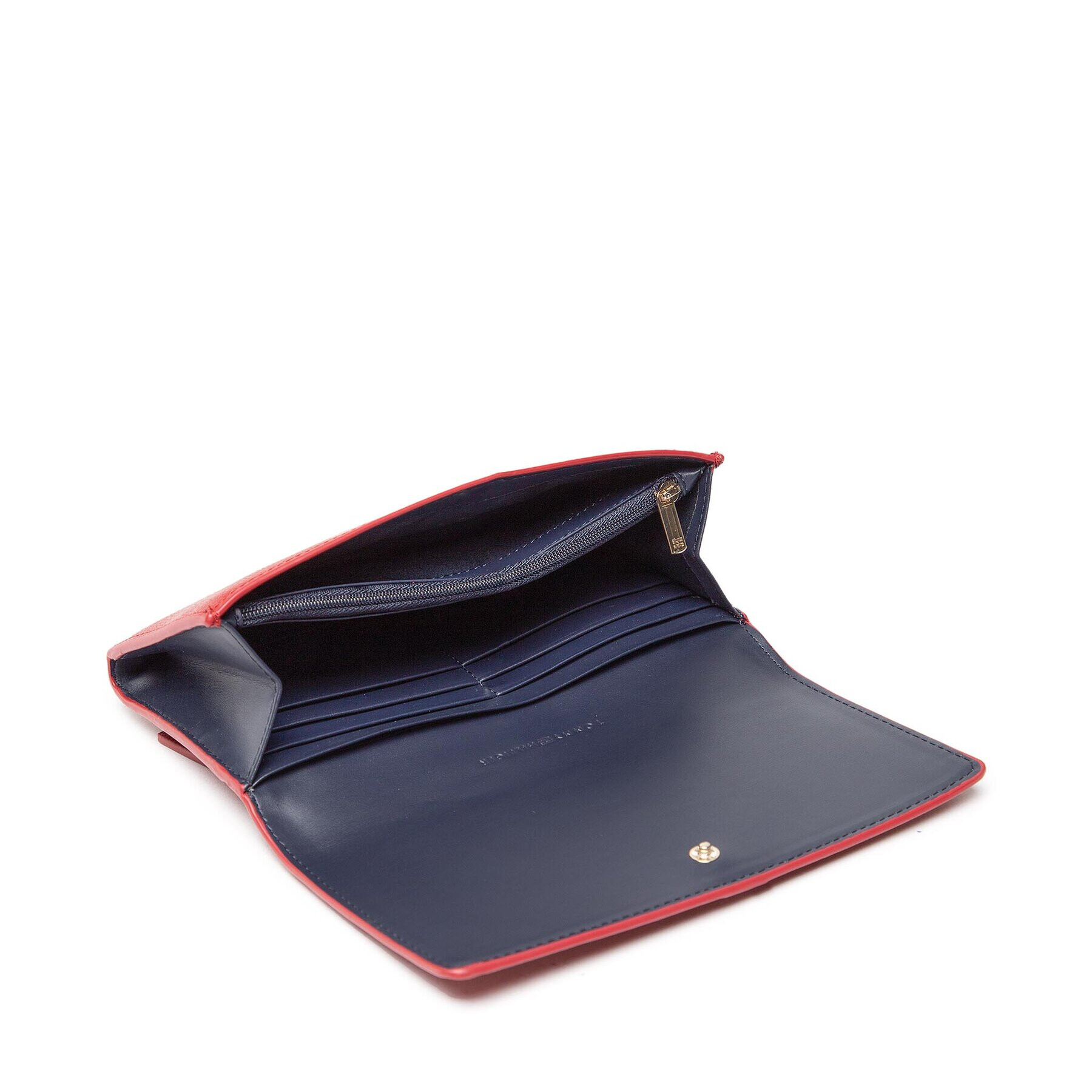 Tommy Hilfiger Голям дамски портфейл Th Plush Lrg Flap Wallet AW0AW14234 Червен - Pepit.bg