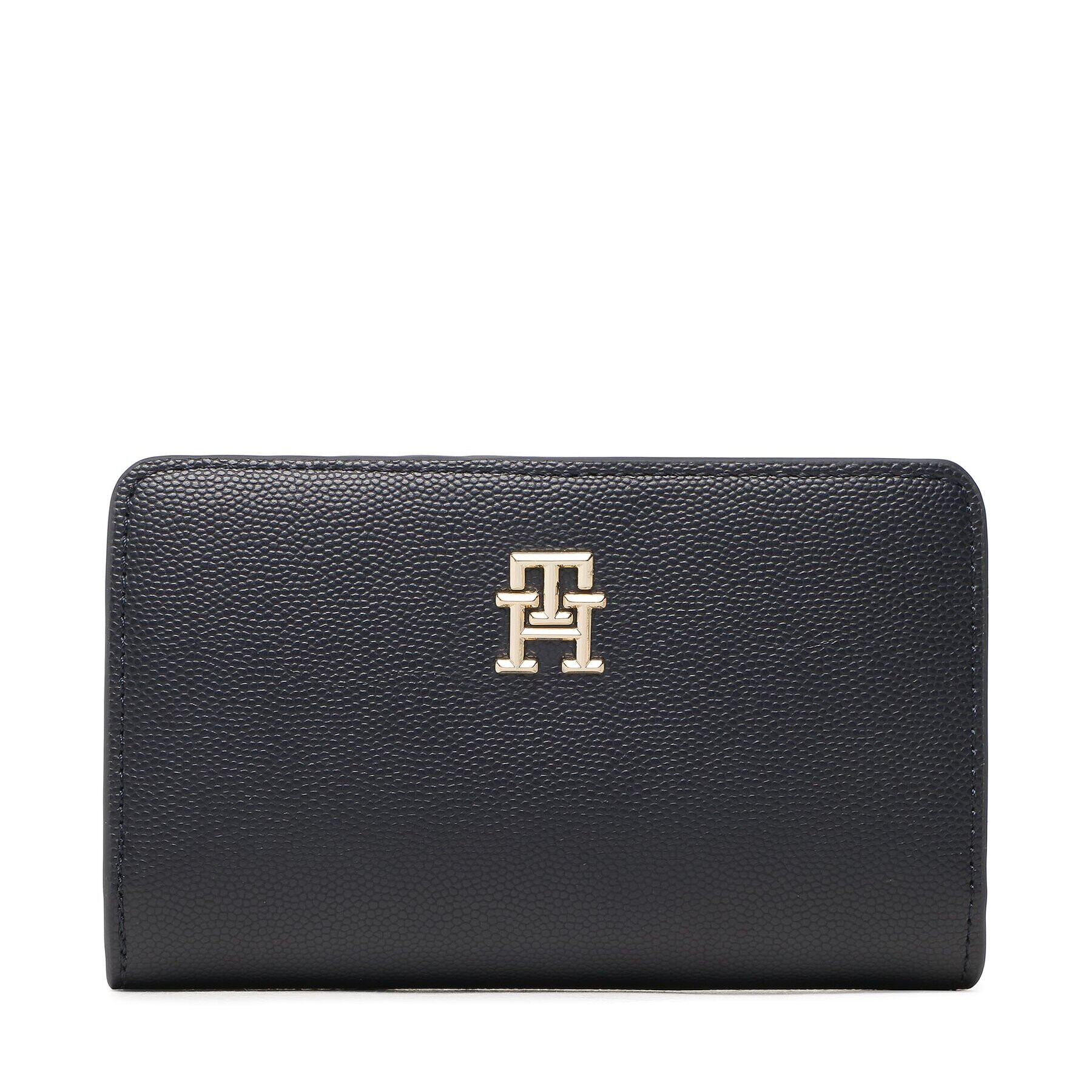 Tommy Hilfiger Голям дамски портфейл Th Timeless Med Bi Fold AW0AW14633 Тъмносин - Pepit.bg