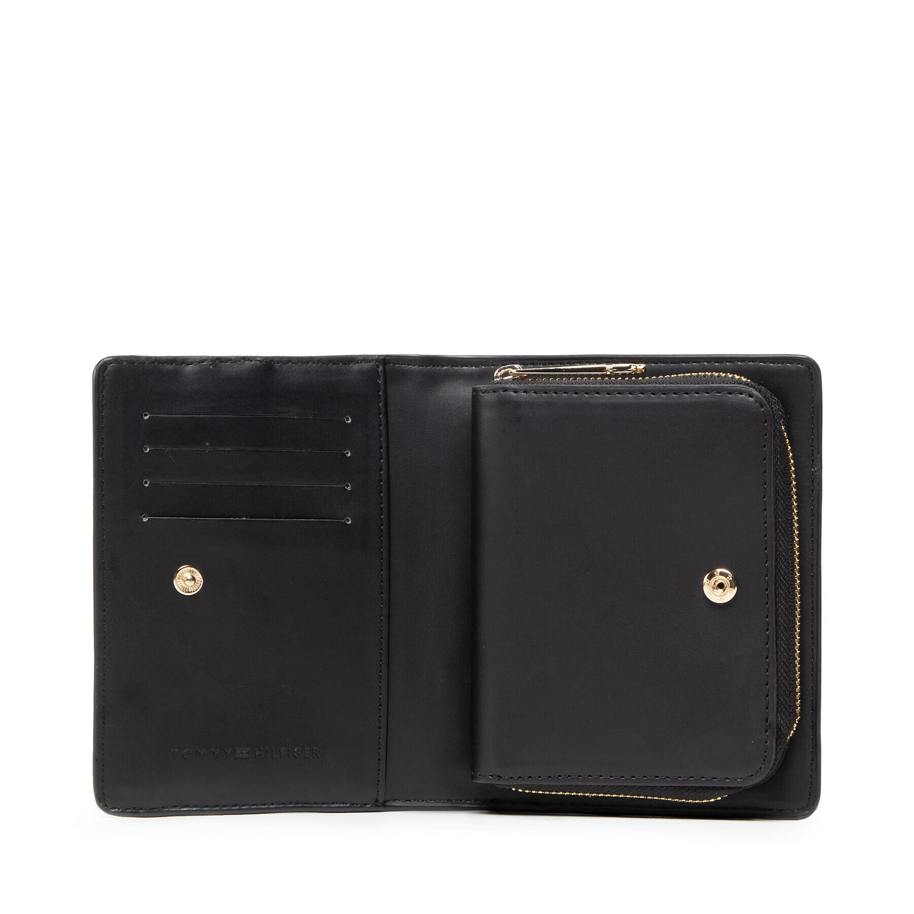 Tommy Hilfiger Голям дамски портфейл Th Timeless Med Wallet Blk AW0AW13985 Черен - Pepit.bg