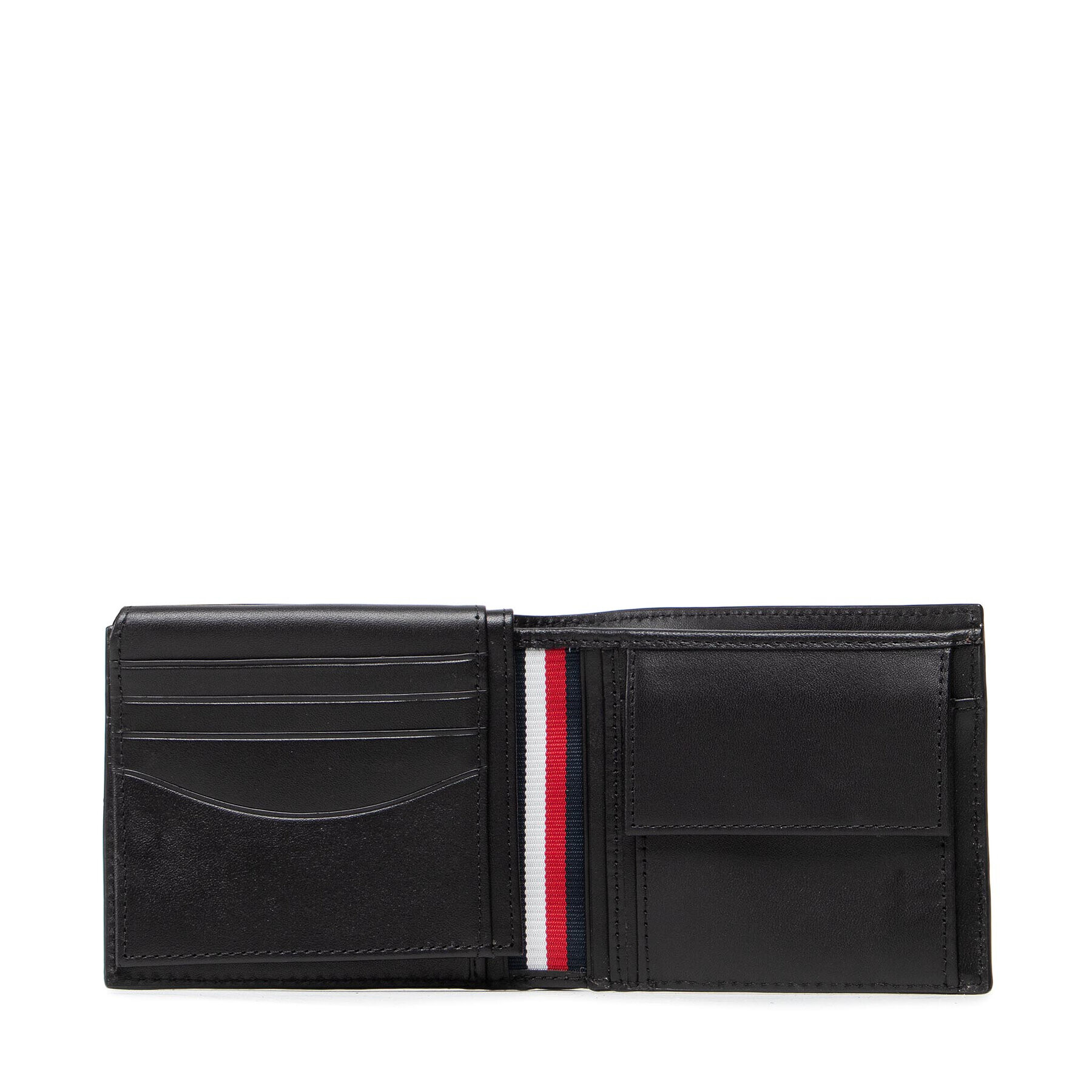 Tommy Hilfiger Голям мъжки портфейл Business Cc Flap And Coin AM0AM08132 Черен - Pepit.bg