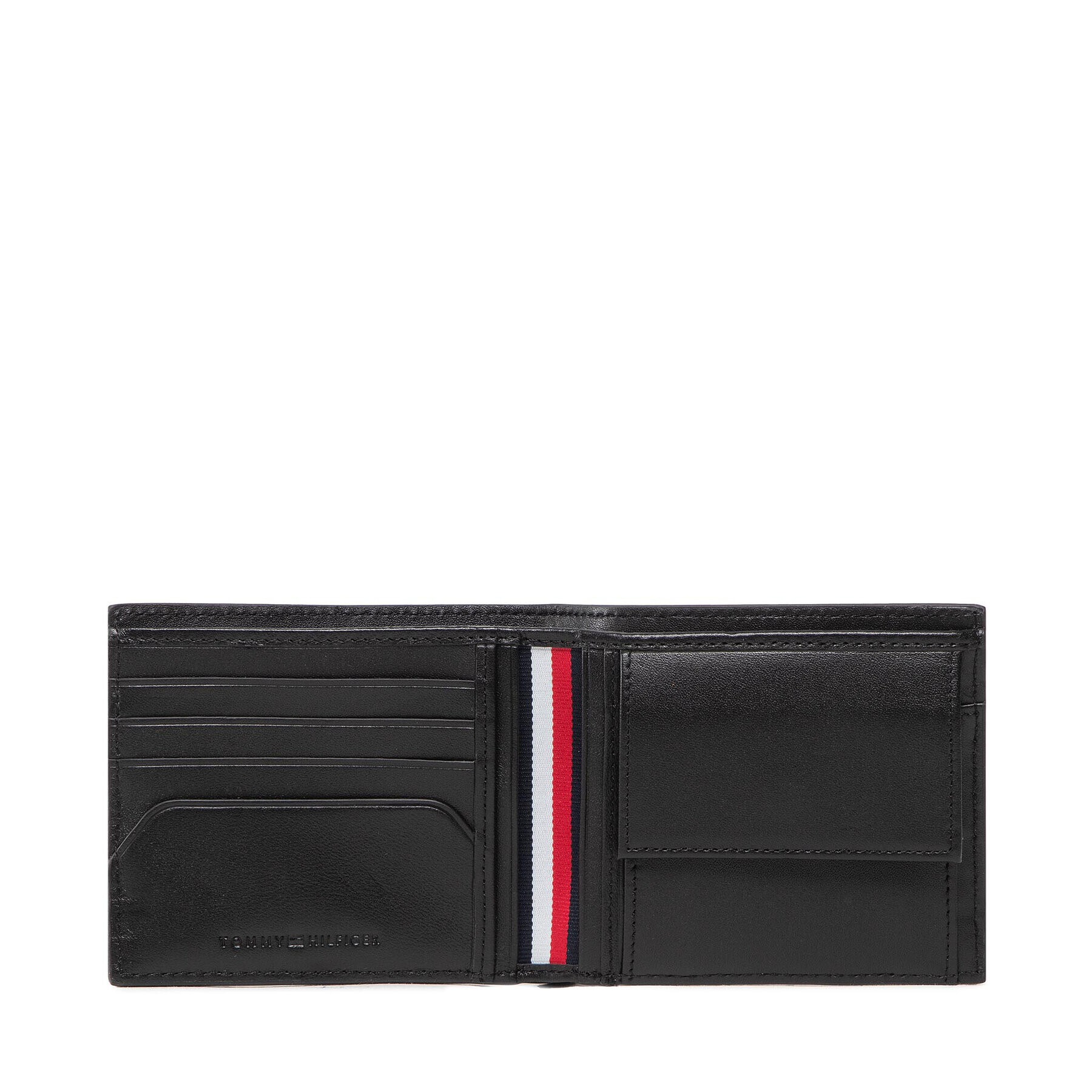 Tommy Hilfiger Голям мъжки портфейл Business Leather Cc And Coin AM0AM10243 Черен - Pepit.bg