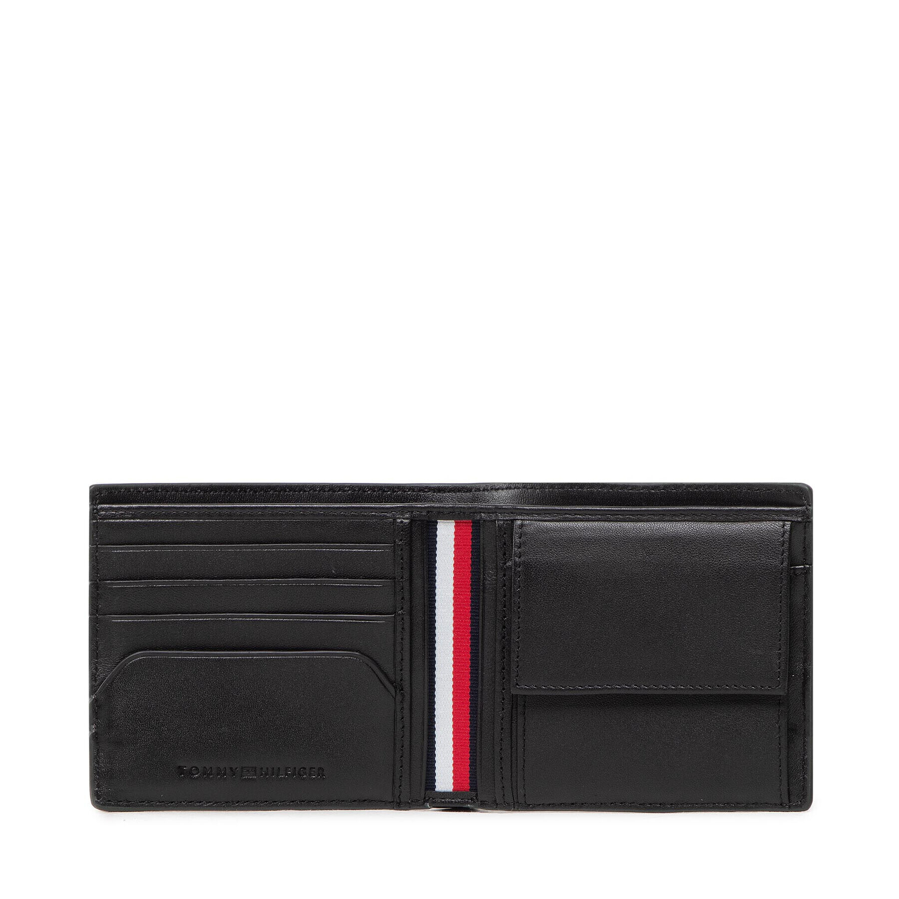 Tommy Hilfiger Голям мъжки портфейл Business Leather Cc And Coin AM0AM10243 Зелен - Pepit.bg