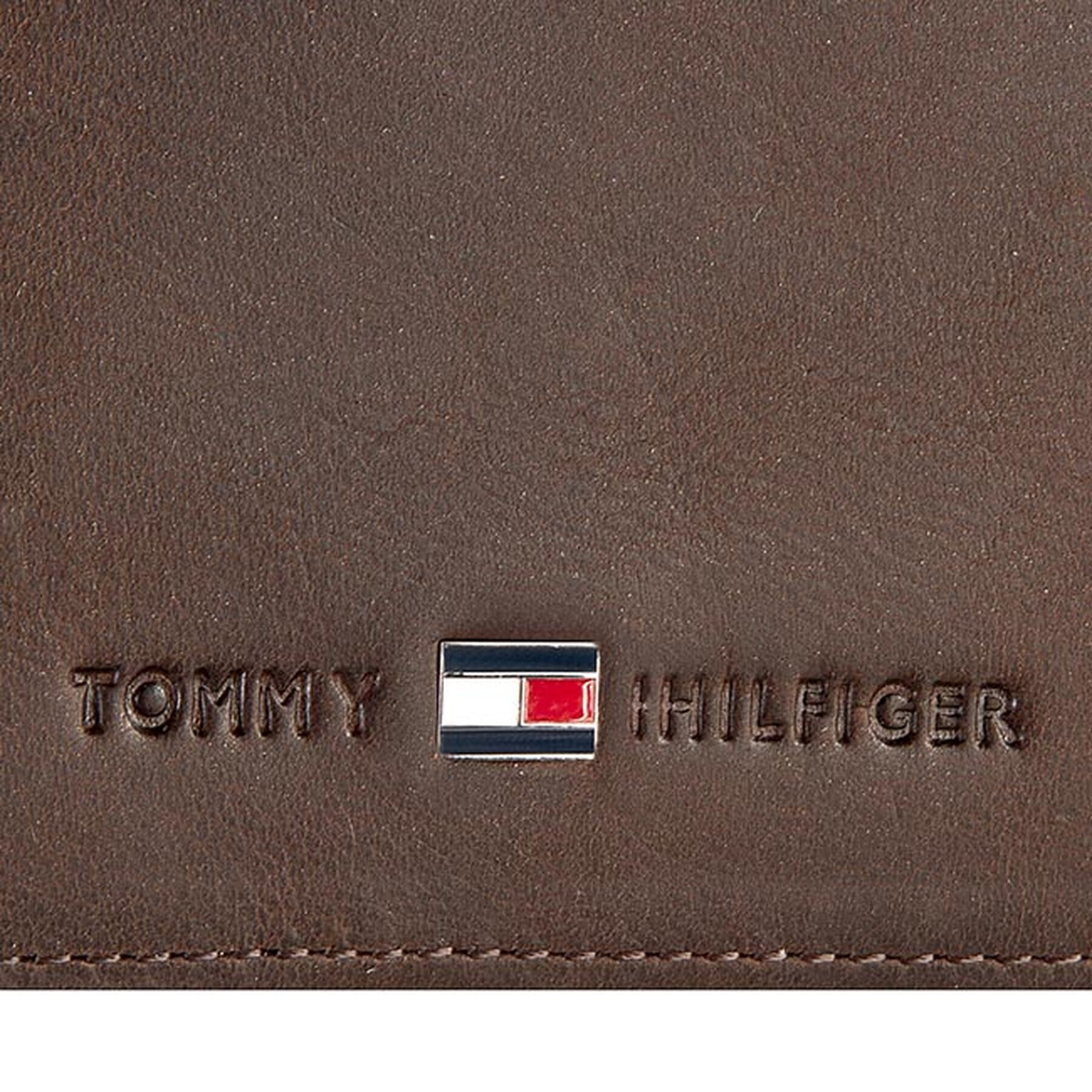 Tommy Hilfiger Голям мъжки портфейл Johnson Cc And Coin Pocket AM0AM00659 Кафяв - Pepit.bg