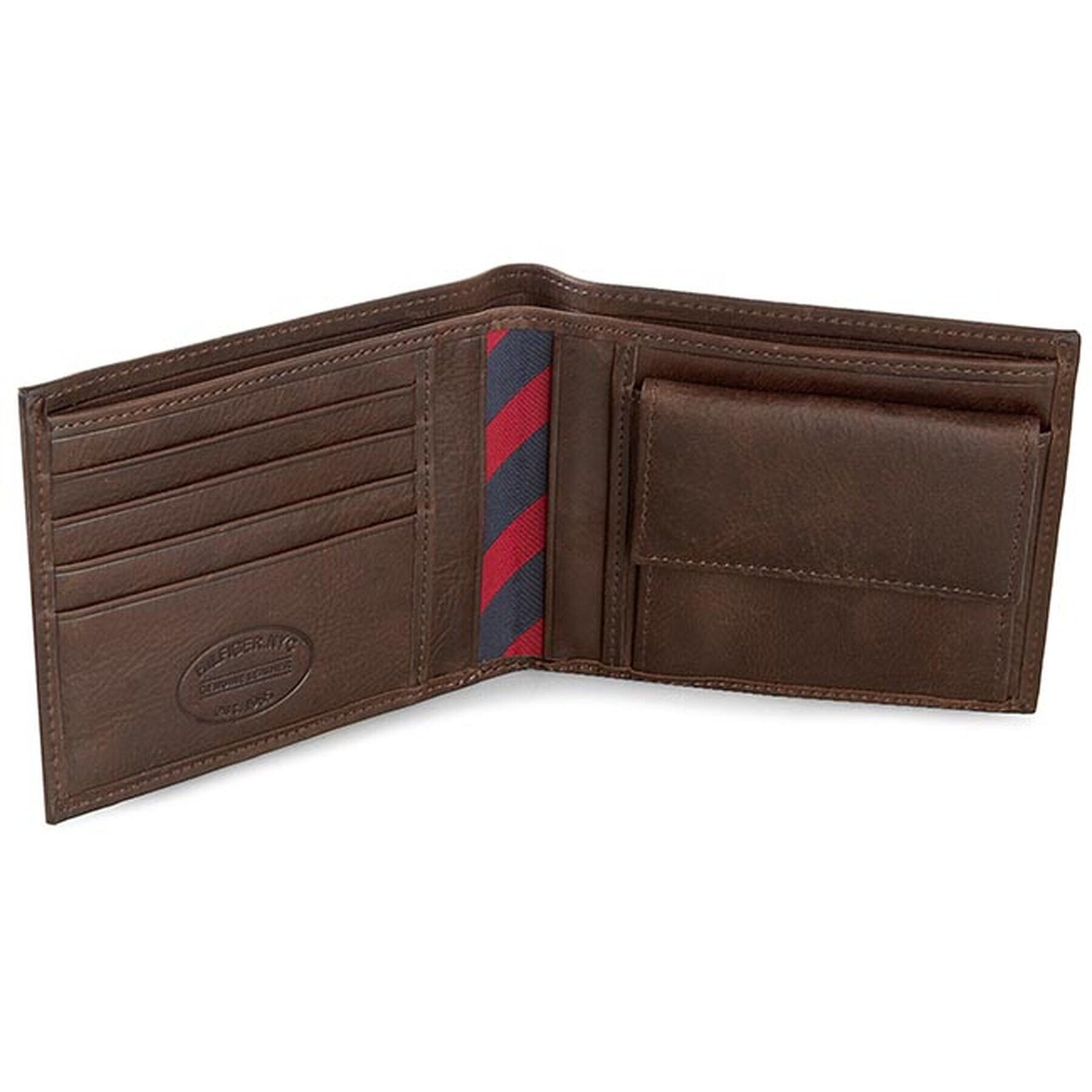 Tommy Hilfiger Голям мъжки портфейл Johnson Cc And Coin Pocket AM0AM00659 Кафяв - Pepit.bg