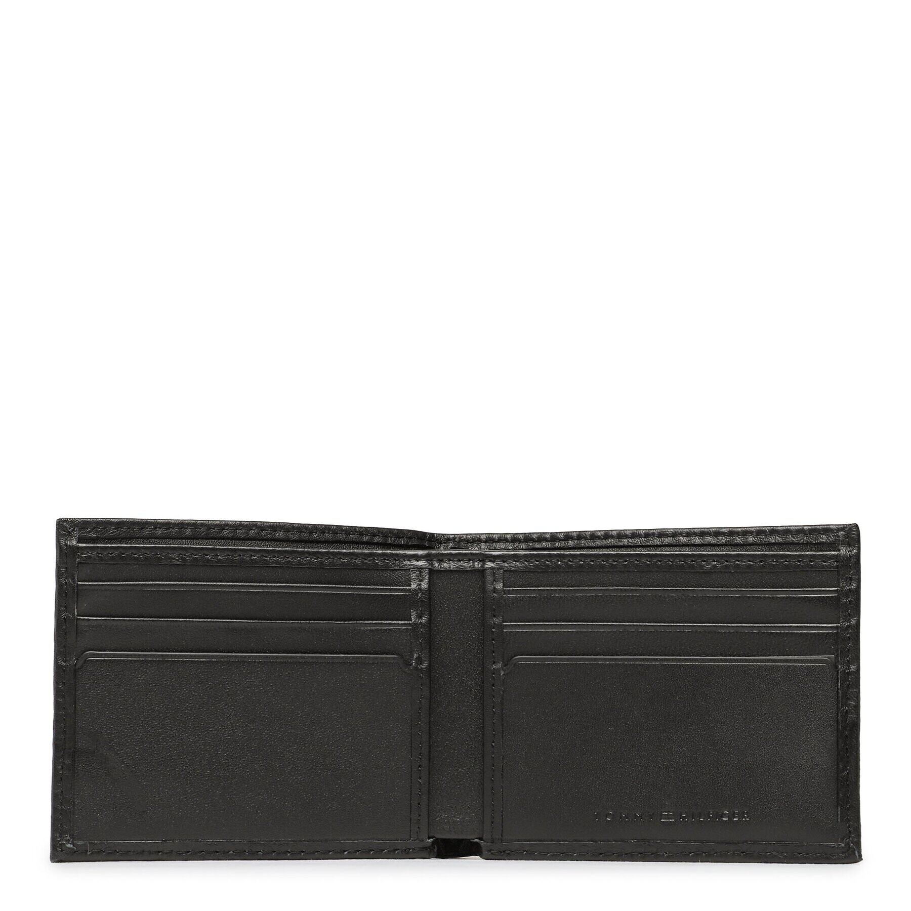 Tommy Hilfiger Голям мъжки портфейл Prem Leather Mini Cc Wallet AM0AM10988 Черен - Pepit.bg