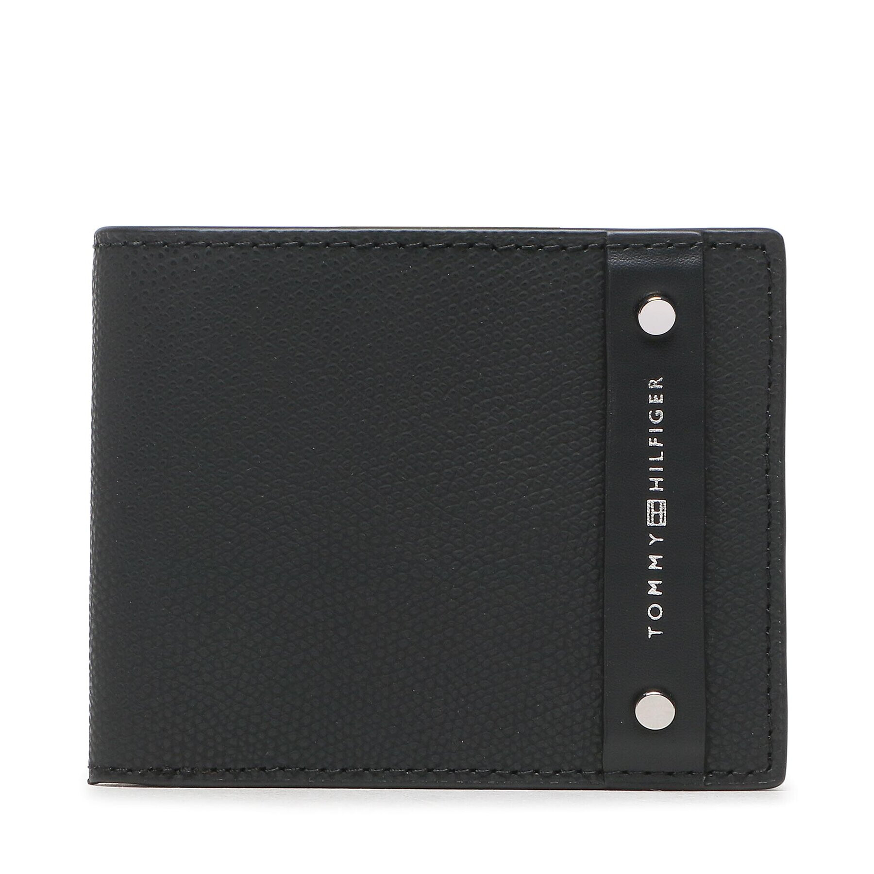 Tommy Hilfiger Голям мъжки портфейл Th Business Lea Mini Cc Wallet AM0AM11273 Черен - Pepit.bg