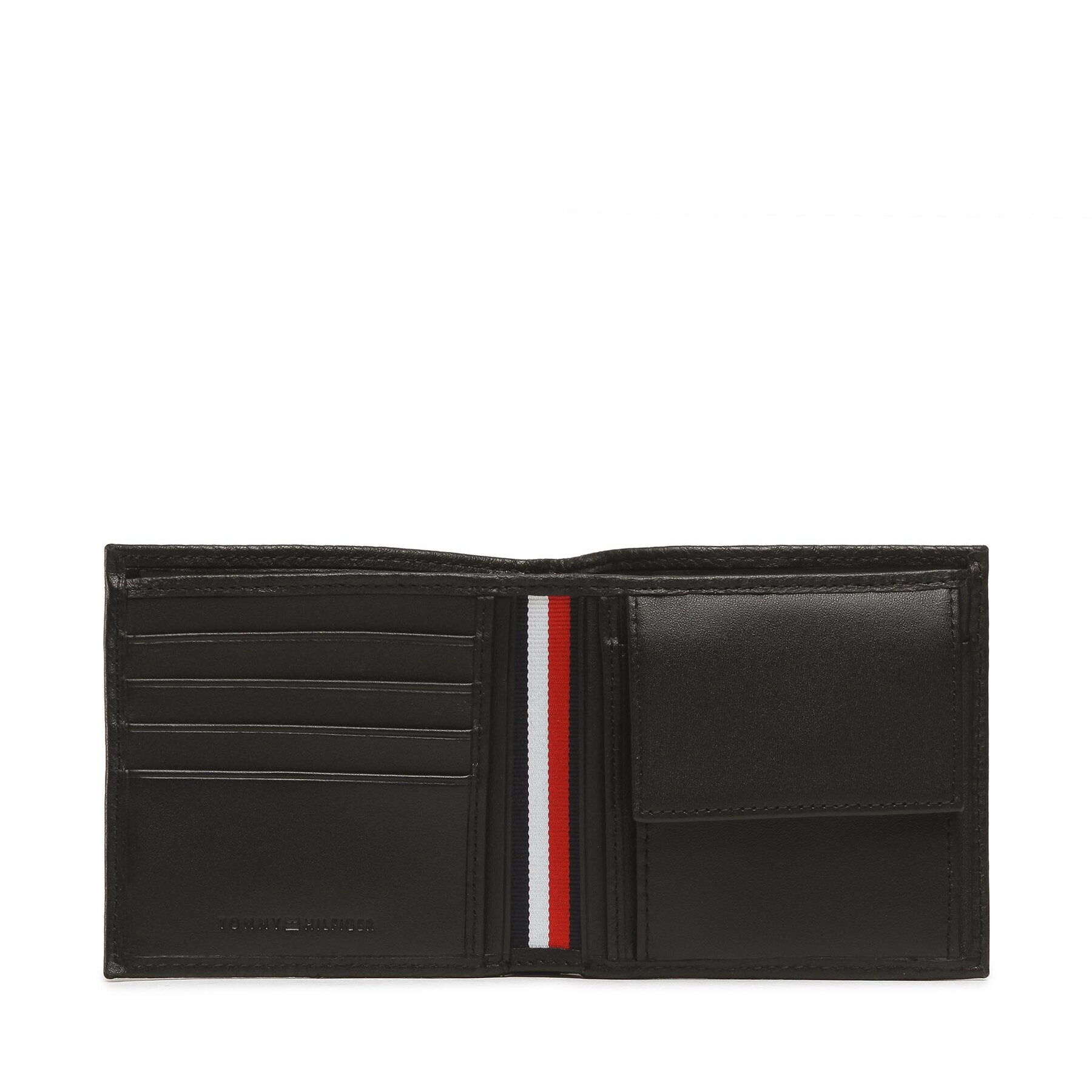 Tommy Hilfiger Голям мъжки портфейл Th Central Cc And Coin AM0AM10611 Черен - Pepit.bg