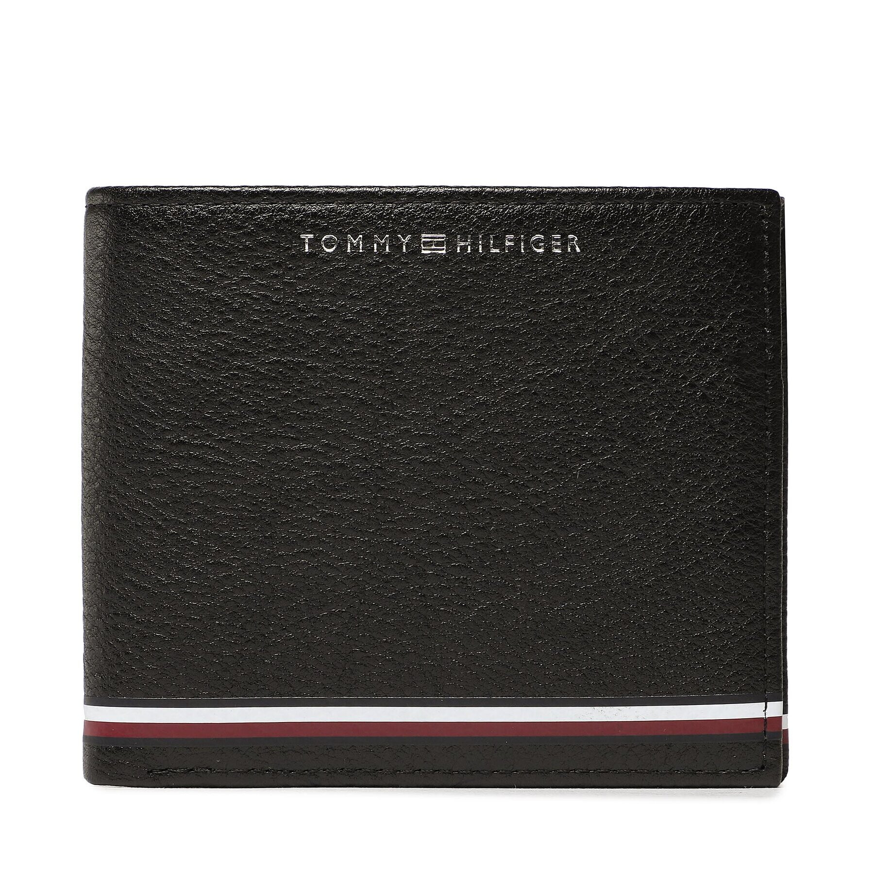 Tommy Hilfiger Голям мъжки портфейл Th Central Cc And Coin AM0AM11259 Черен - Pepit.bg