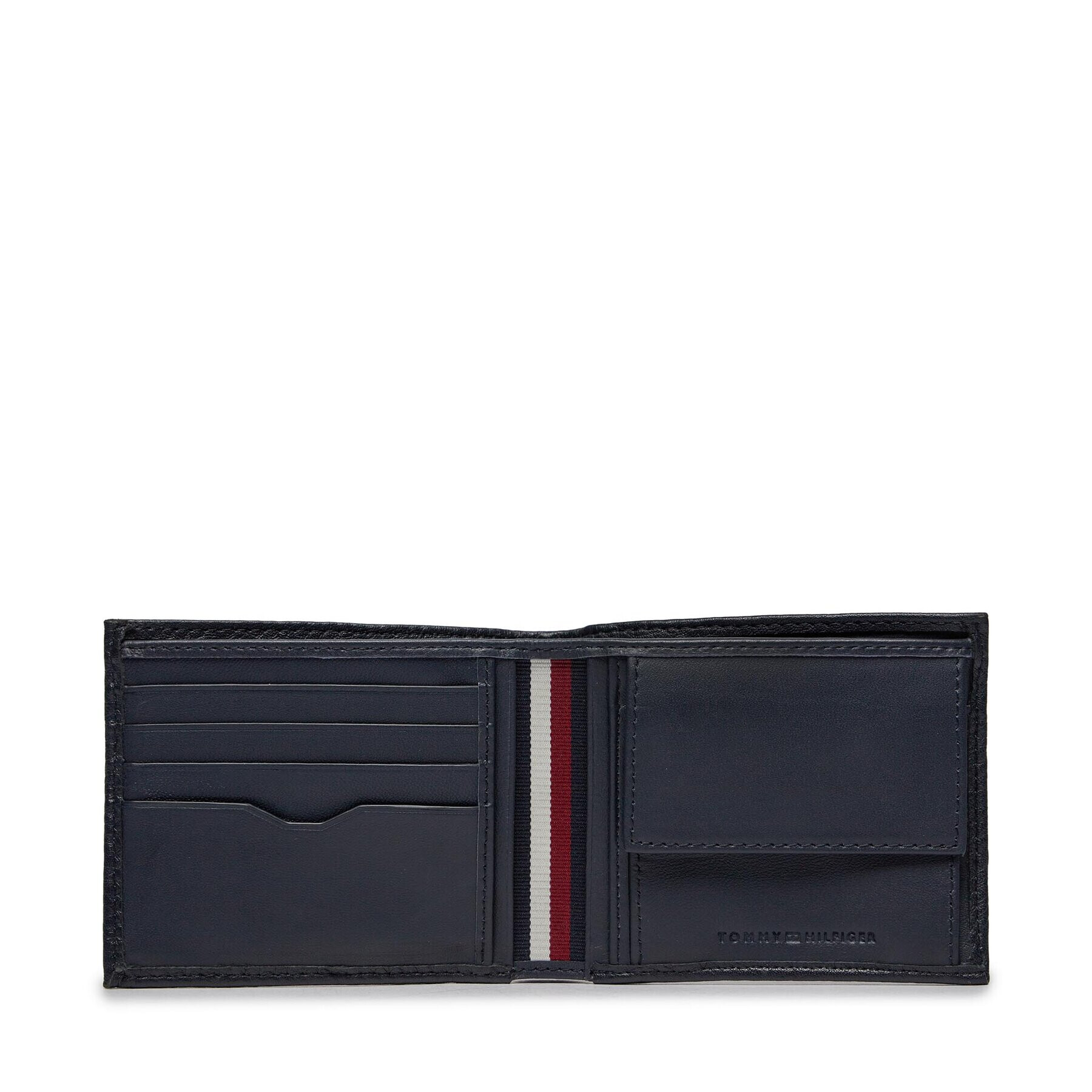 Tommy Hilfiger Голям мъжки портфейл Th Central Cc And Coin AM0AM11855 Тъмносин - Pepit.bg