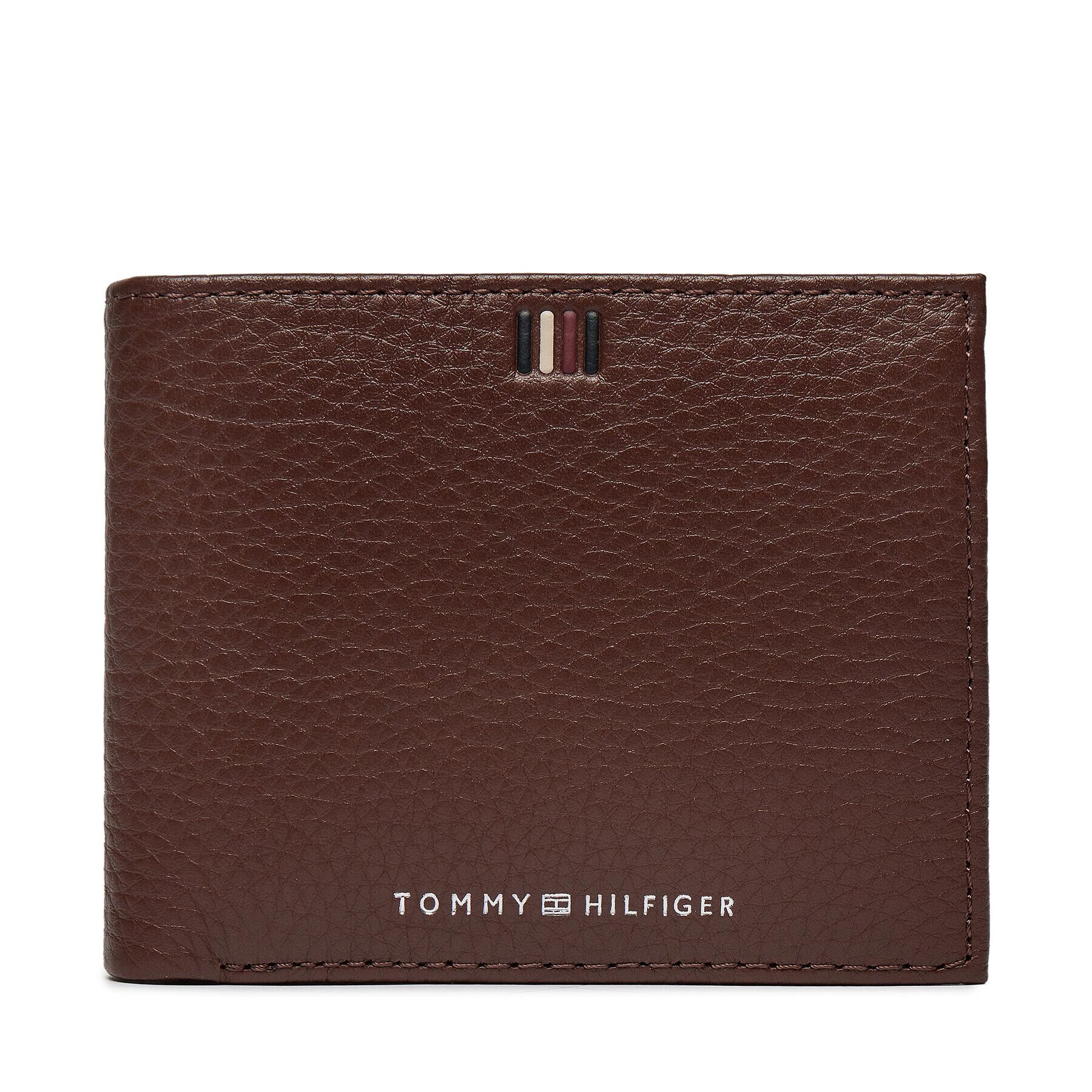 Tommy Hilfiger Голям мъжки портфейл Th Central Cc And Coin Кафяв - Pepit.bg