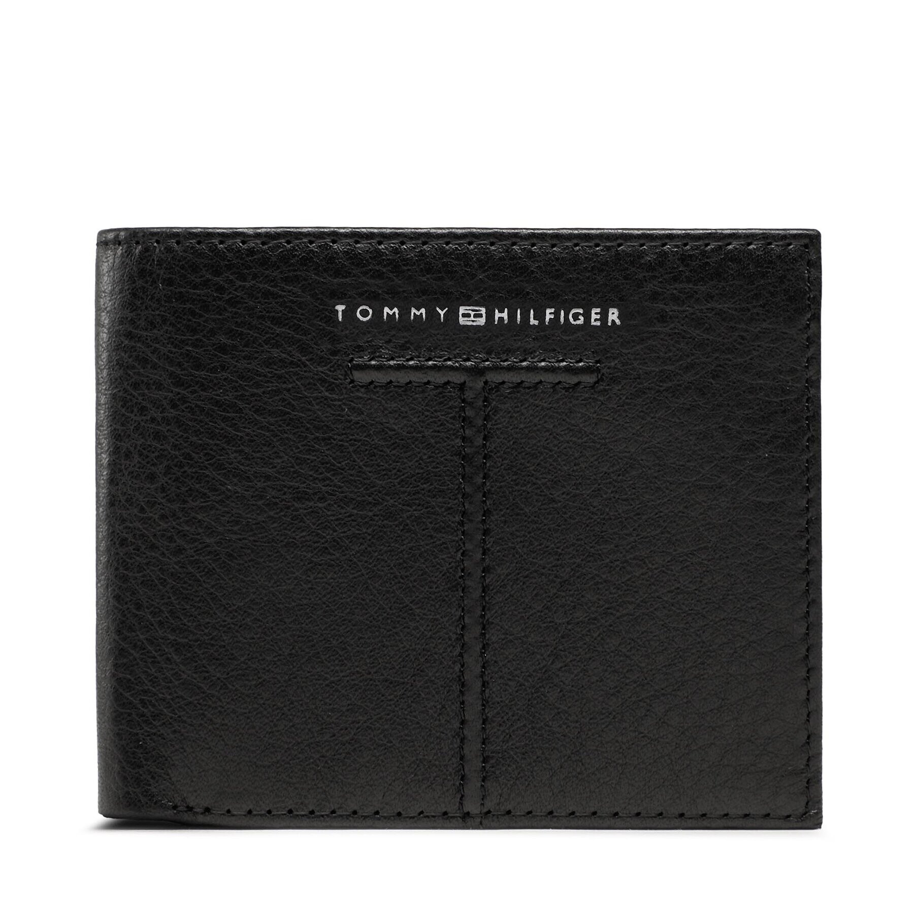 Tommy Hilfiger Голям мъжки портфейл Th Central Cc Flap And Coin AM0AM10612 Черен - Pepit.bg