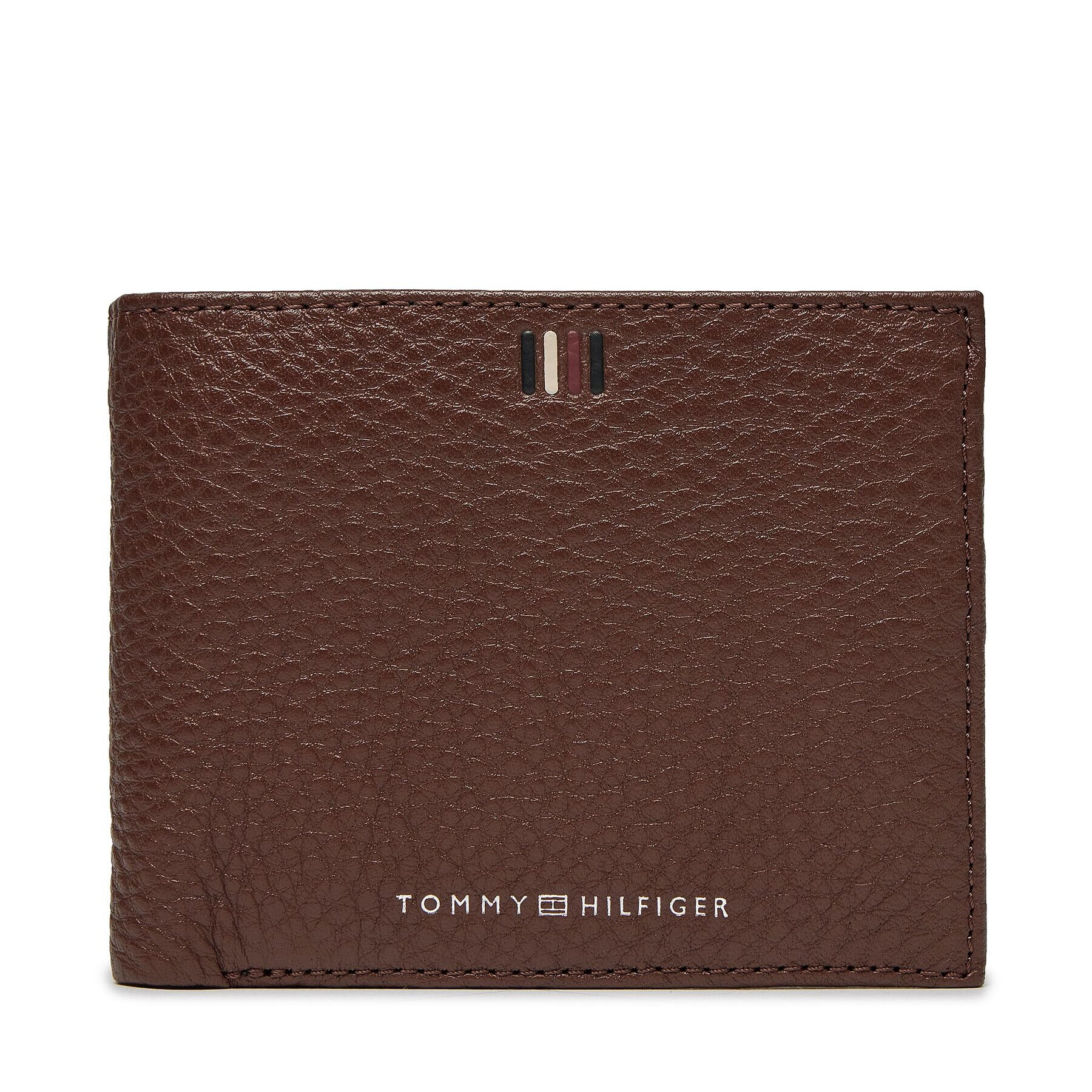 Tommy Hilfiger Голям мъжки портфейл Th Central Cc Flap And Coin AM0AM11856 Кафяв - Pepit.bg