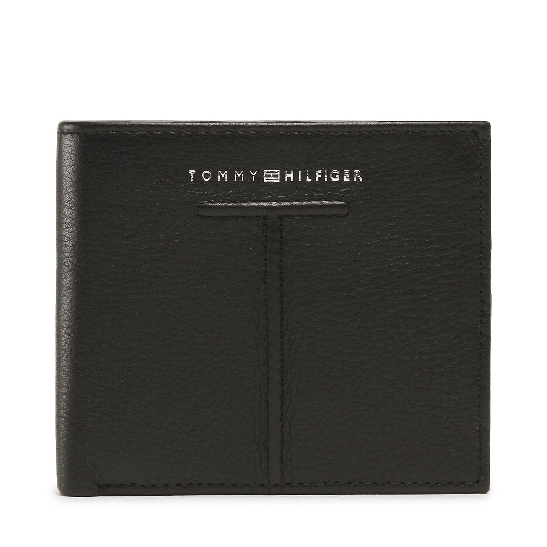 Tommy Hilfiger Голям мъжки портфейл Th Central Extra Cc And Coin AM0AM10785 Черен - Pepit.bg