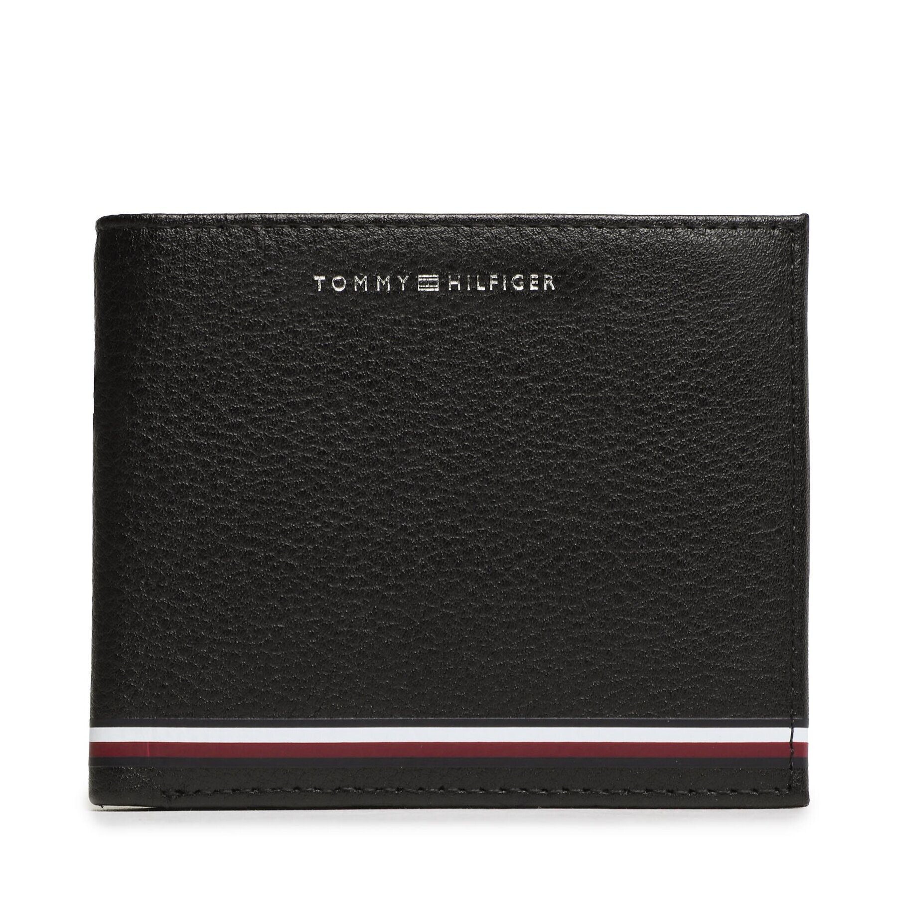 Tommy Hilfiger Голям мъжки портфейл Th Central Extra Cc And Coin AM0AM11260 Черен - Pepit.bg