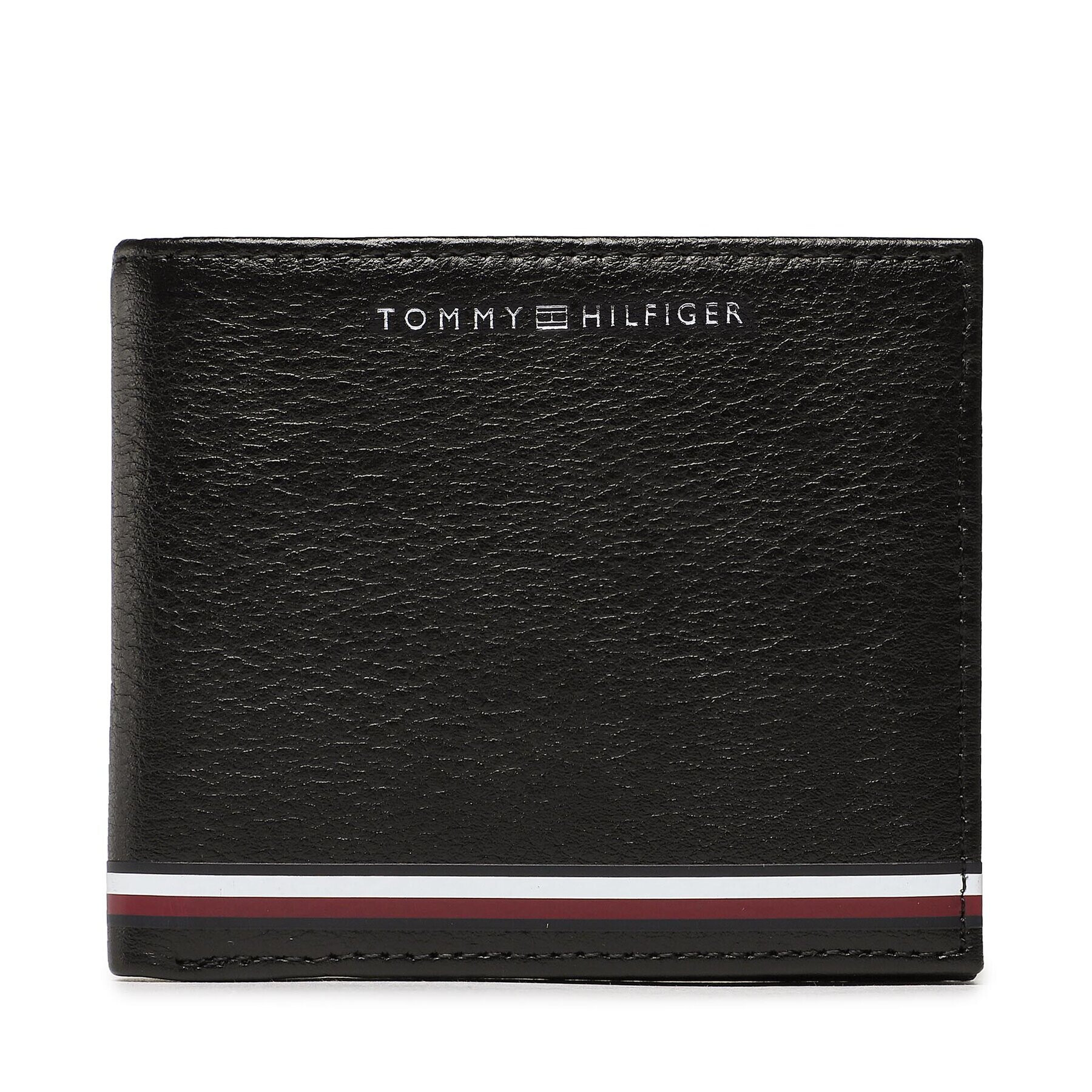 Tommy Hilfiger Голям мъжки портфейл Th Central Mini Cc Wallet AM0AM11258 Черен - Pepit.bg