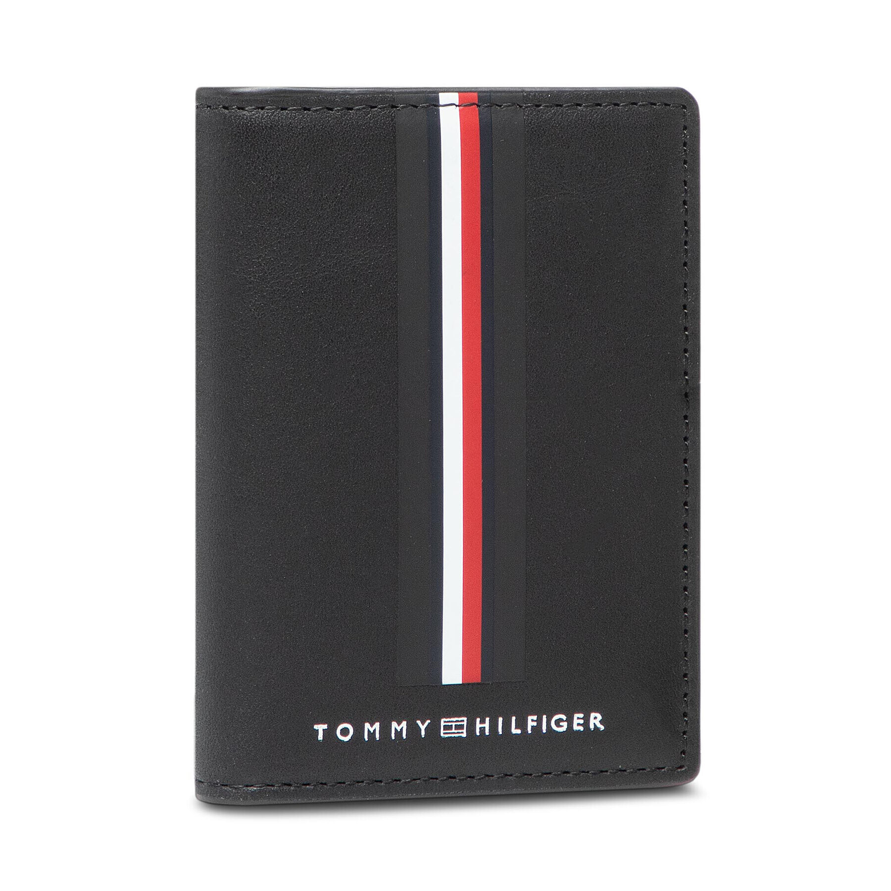 Tommy Hilfiger Голям мъжки портфейл Th Commuter Bifold AM0AM07838 Черен - Pepit.bg