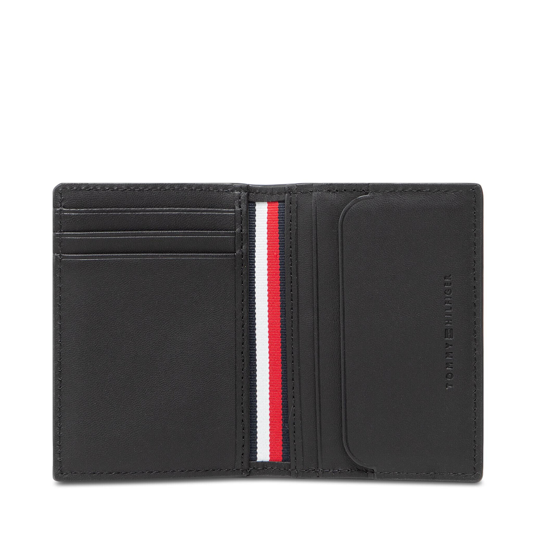 Tommy Hilfiger Голям мъжки портфейл Th Commuter Bifold AM0AM07838 Черен - Pepit.bg