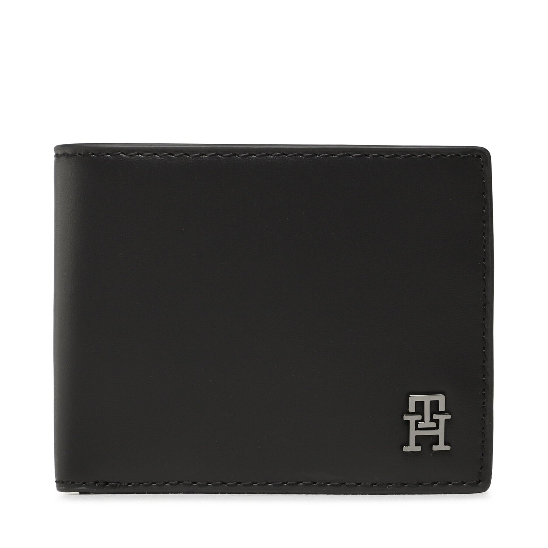 Tommy Hilfiger Голям мъжки портфейл Th Modern Lea Mini Cc Wallet Черен - Pepit.bg