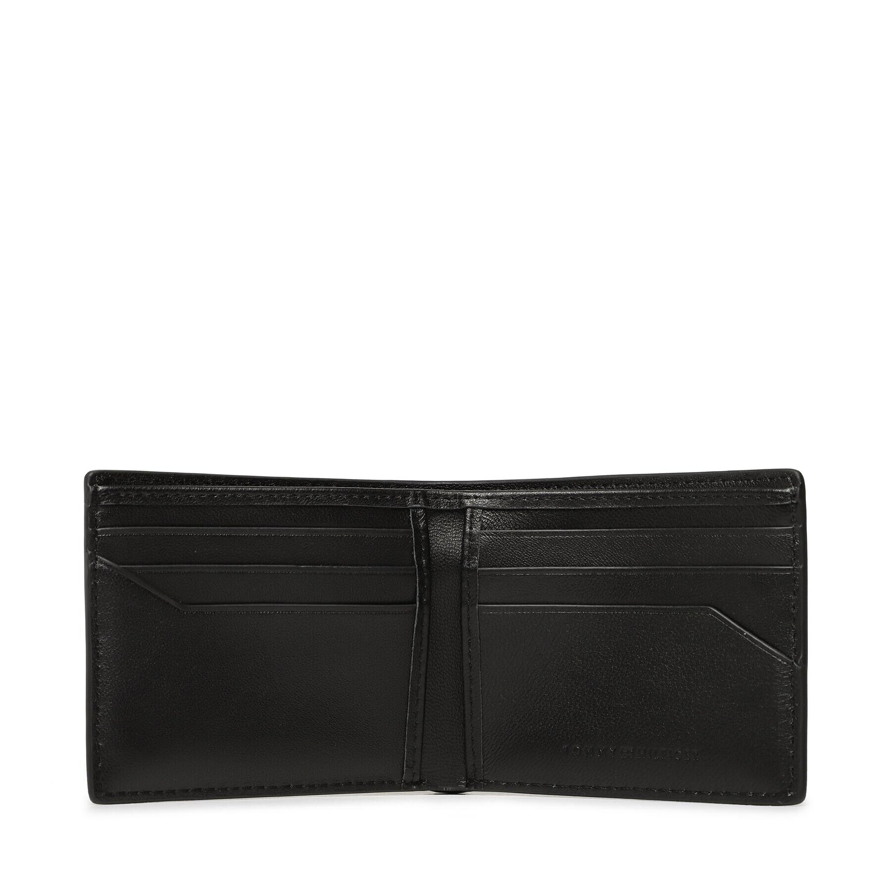 Tommy Hilfiger Голям мъжки портфейл Th Modern Lea Mini Cc Wallet Черен - Pepit.bg