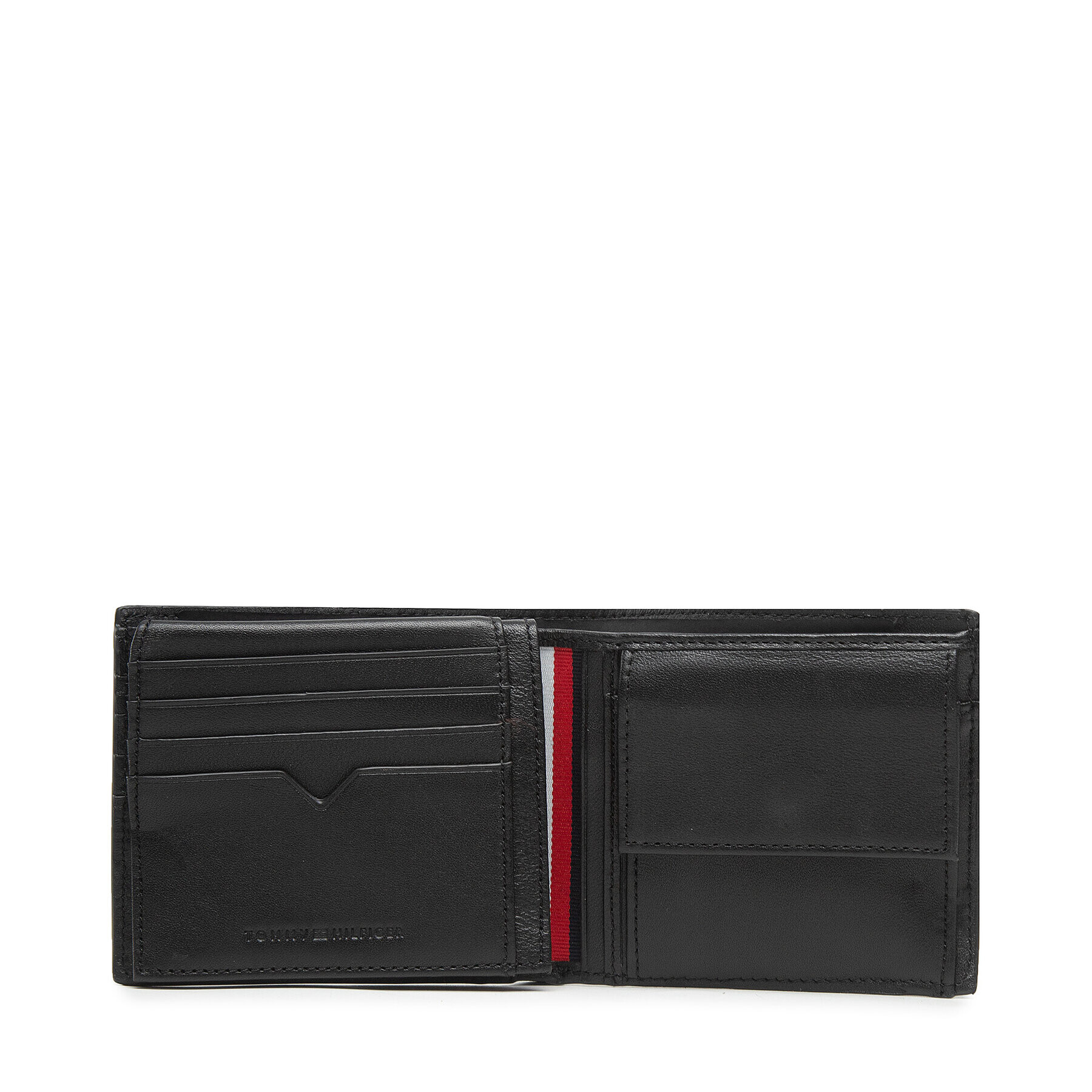 Tommy Hilfiger Голям мъжки портфейл Th Modern Leather Cc Flap&Coin AM0AM10619 Черен - Pepit.bg