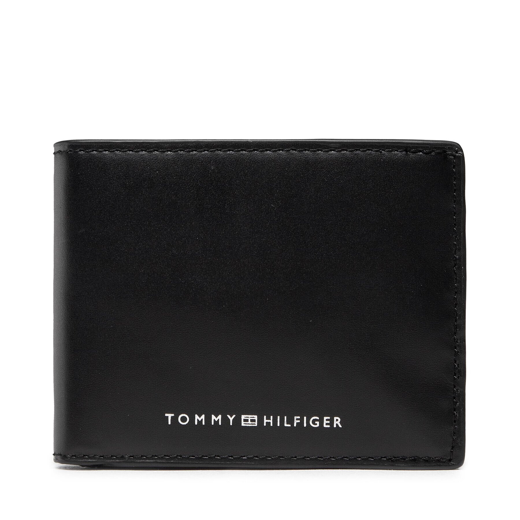 Tommy Hilfiger Голям мъжки портфейл Th Modern Leather Mini Cc Wallet AM0AM10617 Черен - Pepit.bg