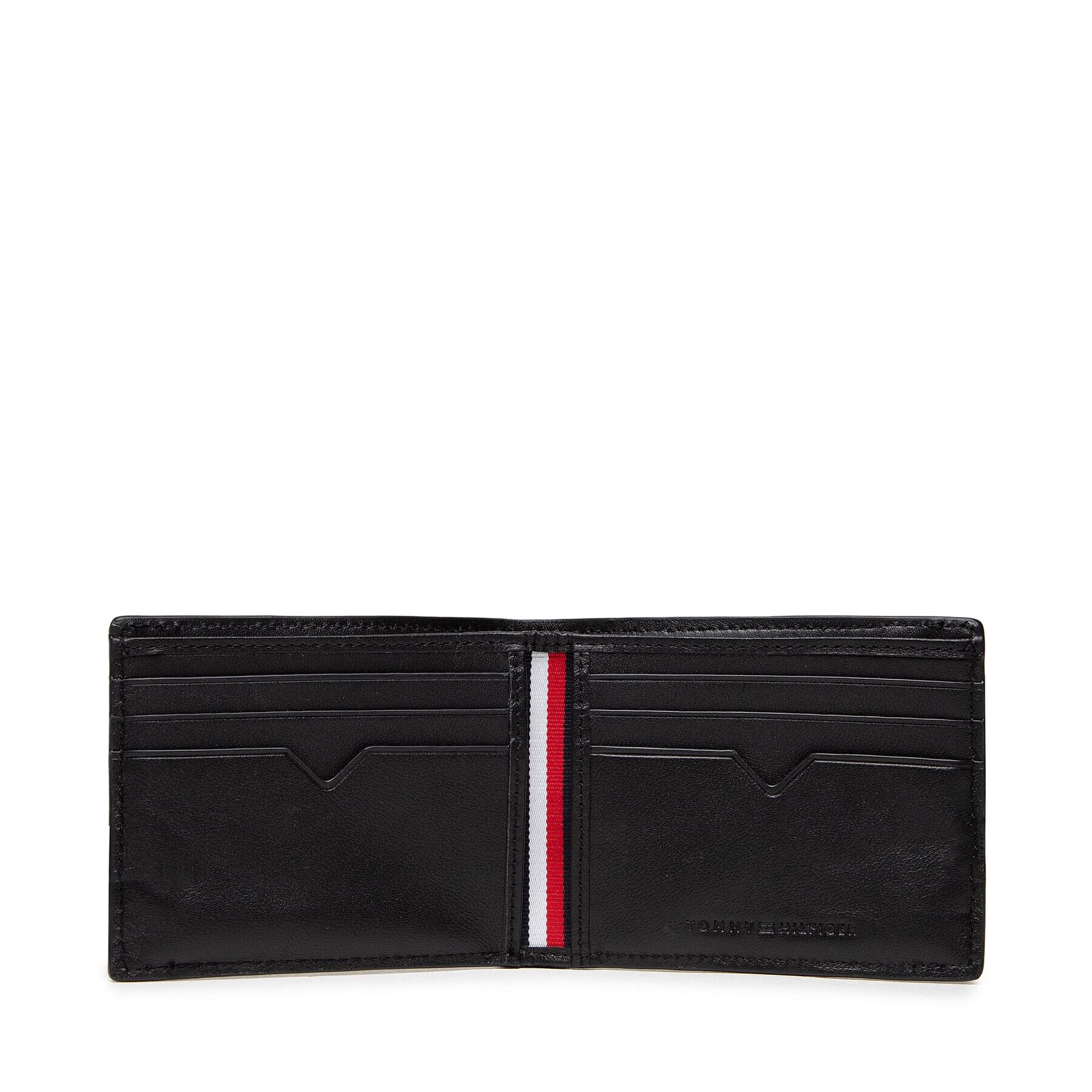 Tommy Hilfiger Голям мъжки портфейл Th Modern Leather Mini Cc Wallet AM0AM10617 Черен - Pepit.bg