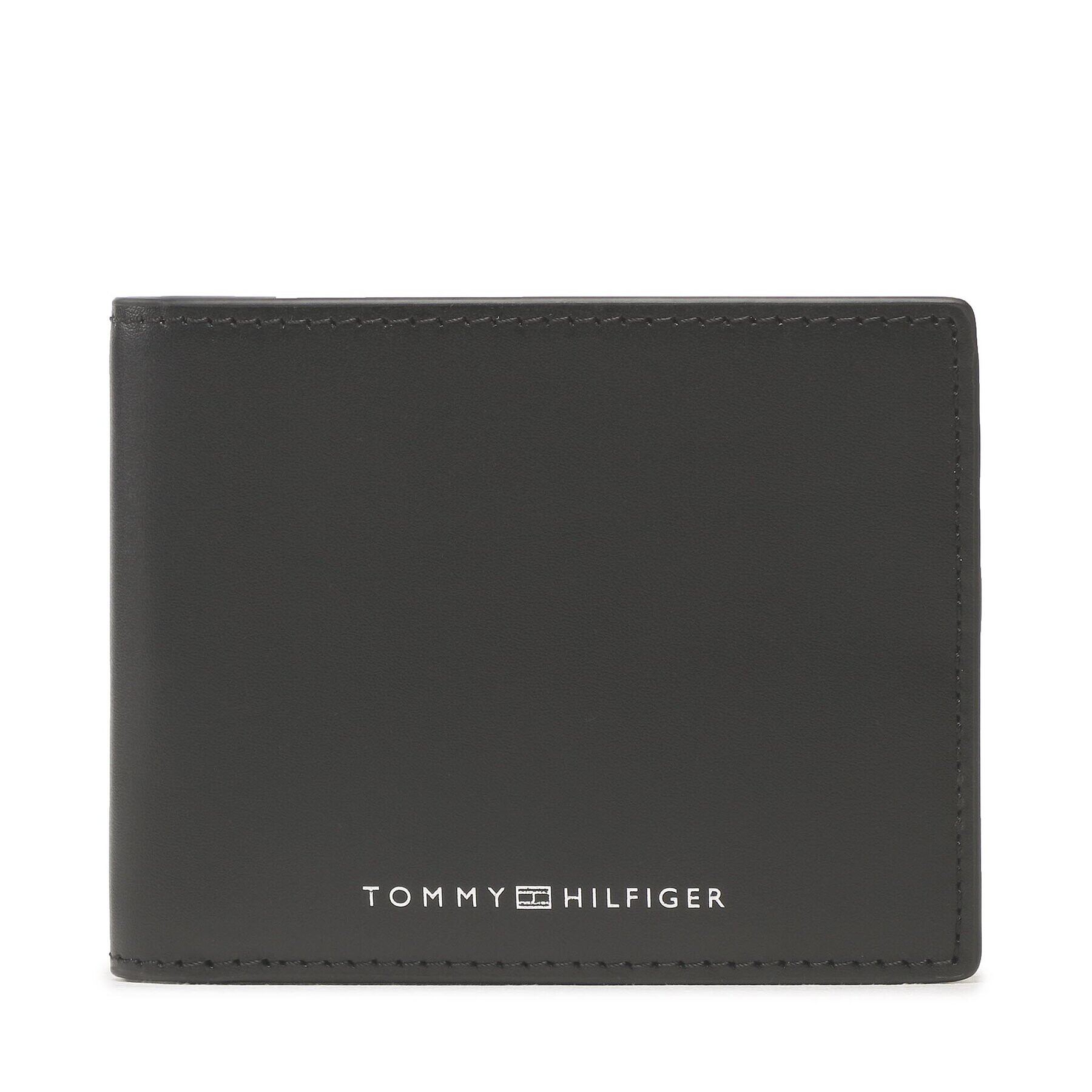 Tommy Hilfiger Голям мъжки портфейл Th Modern Leather Mini Cc Wallet AM0AM10995 Черен - Pepit.bg