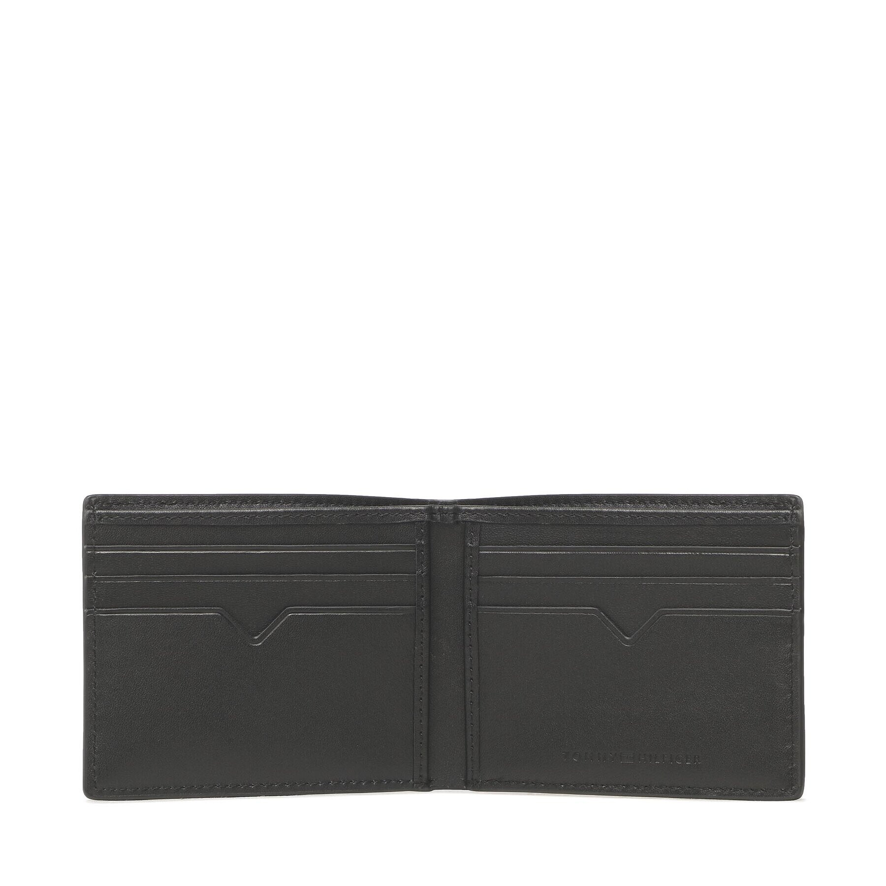 Tommy Hilfiger Голям мъжки портфейл Th Modern Leather Mini Cc Wallet AM0AM10995 Черен - Pepit.bg