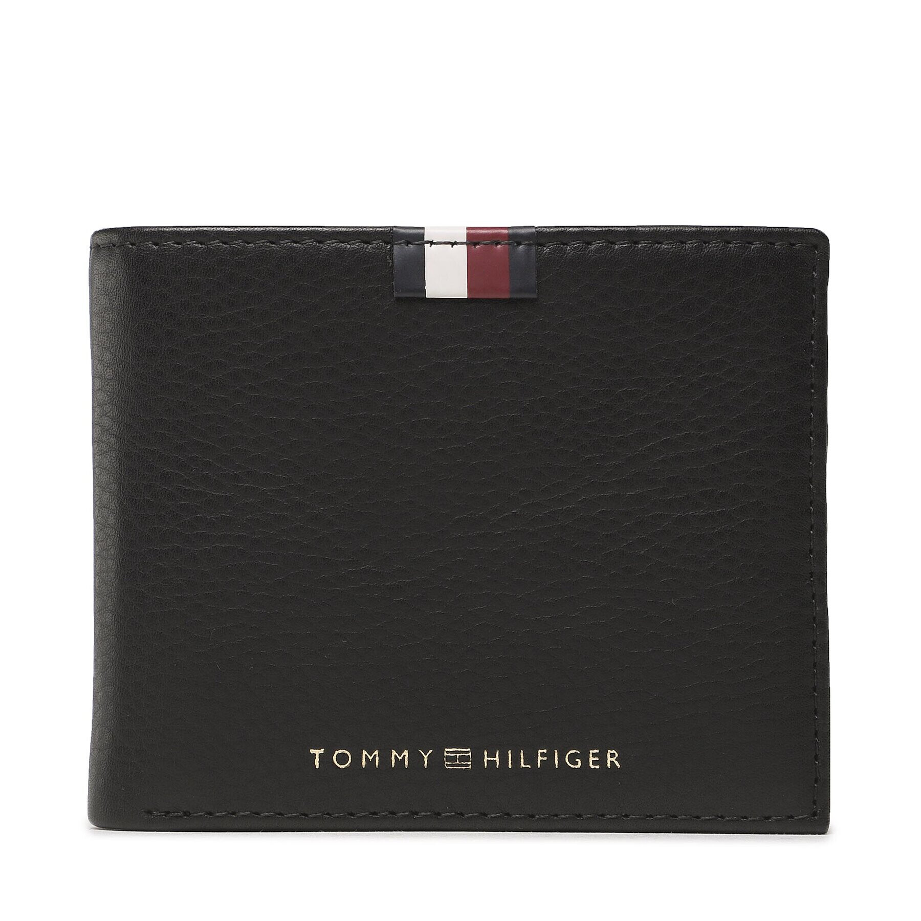 Tommy Hilfiger Голям мъжки портфейл Th Prem Lea Mini Cc Wallet AM0AM11266 Черен - Pepit.bg